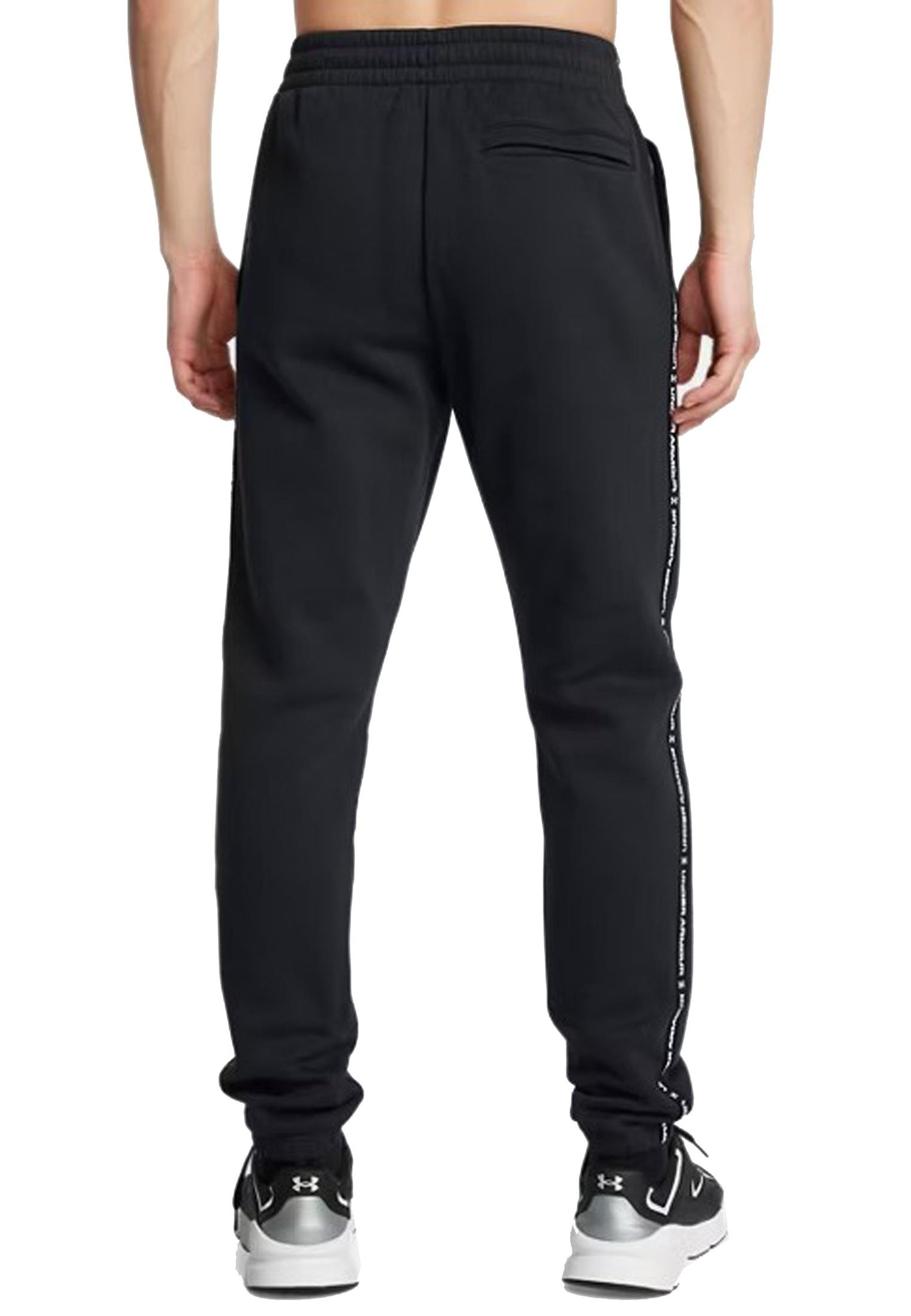 Pantaloni felpati pile sportivi jogger neri Icon Fleece Under Armour A25 77-1389358 00010001 UNDER ARMOUR