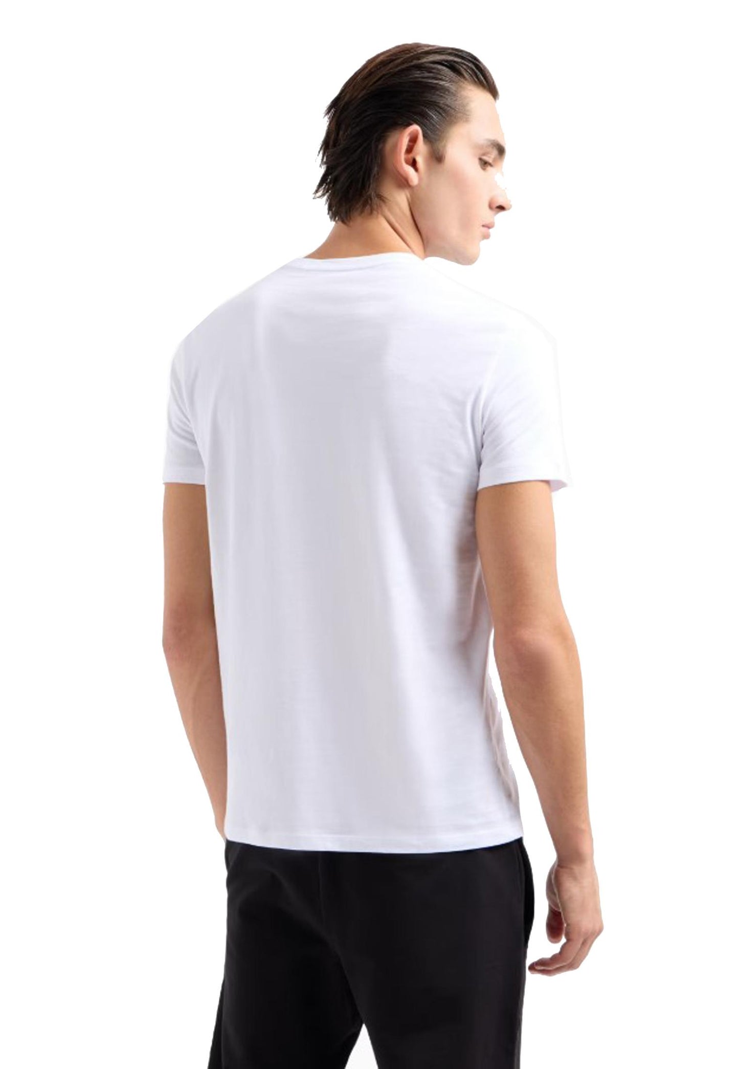T-shirt girocollo cotone bianca classica Armani Exchange P25