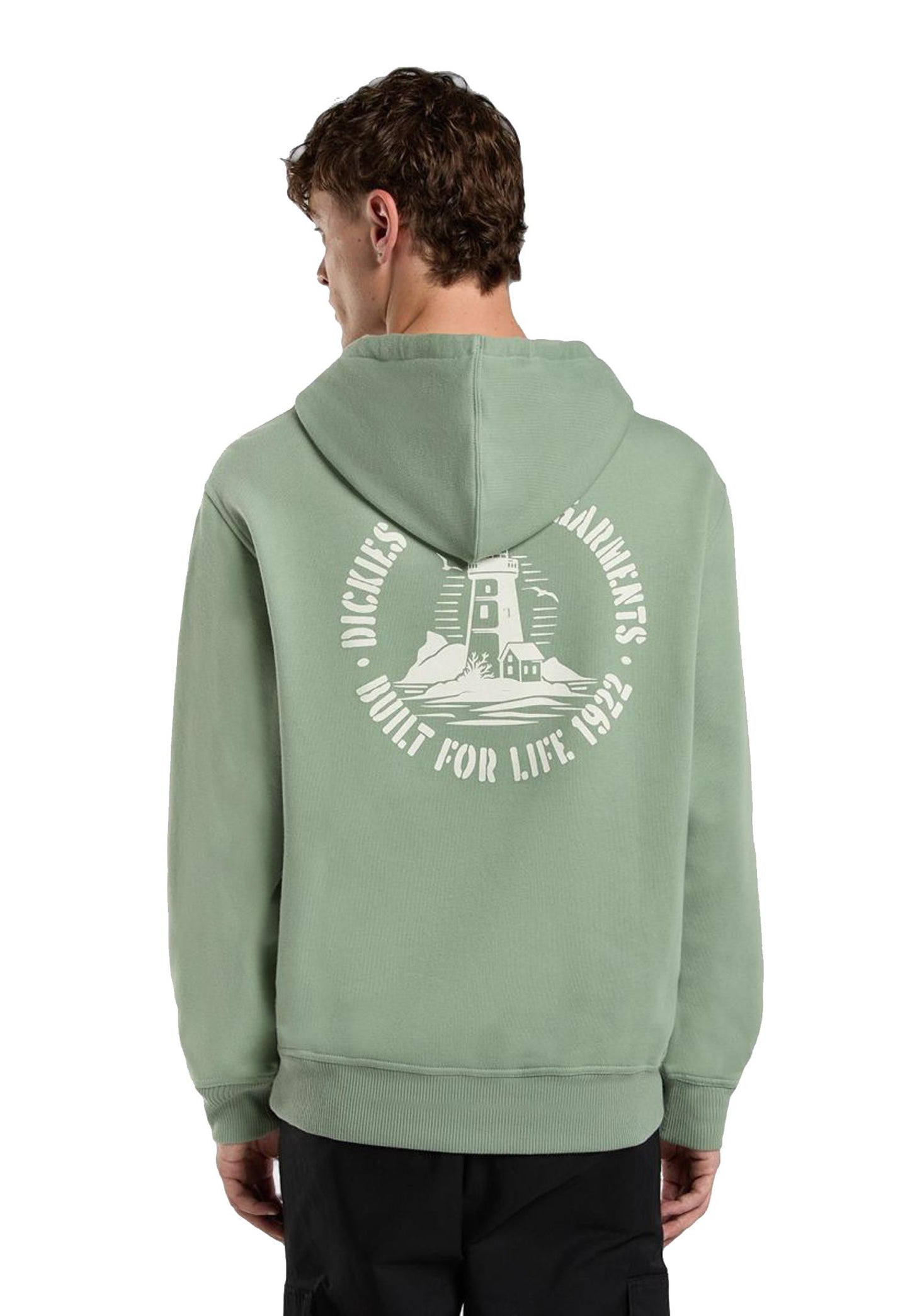 Felpa con cappuccio felpata verde Parrotsville Dickies A25 DK0A87NRL191 DKL19DKL19 DICKIES