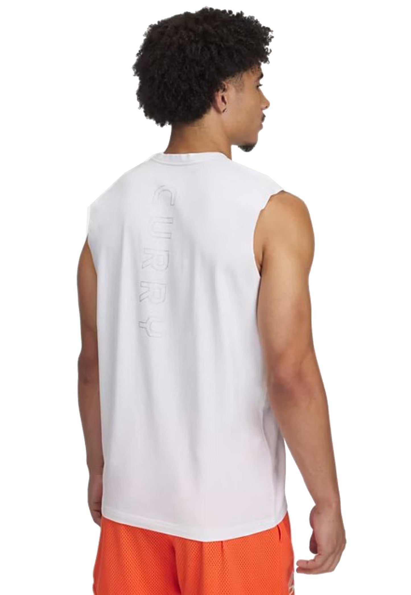 Canottiera T-shirt senza maniche bianca Curry Under Armour A25 77-1390352 01000100 UNDER ARMOUR