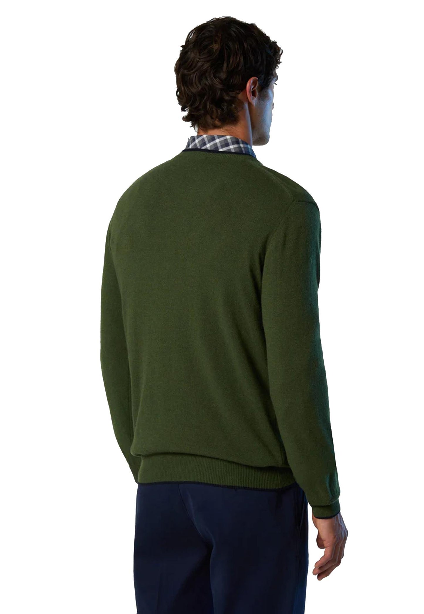 Maglione girocollo logo ricamato verde North Sails A25 699775 04360436 NORTH SAILS