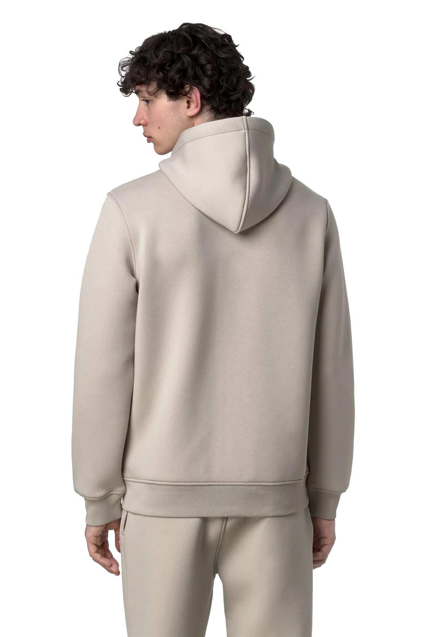 Giacca in pile con cappuccio beige Rainer Spacer K-way A25 K2141DW XP2XP2 K-WAY