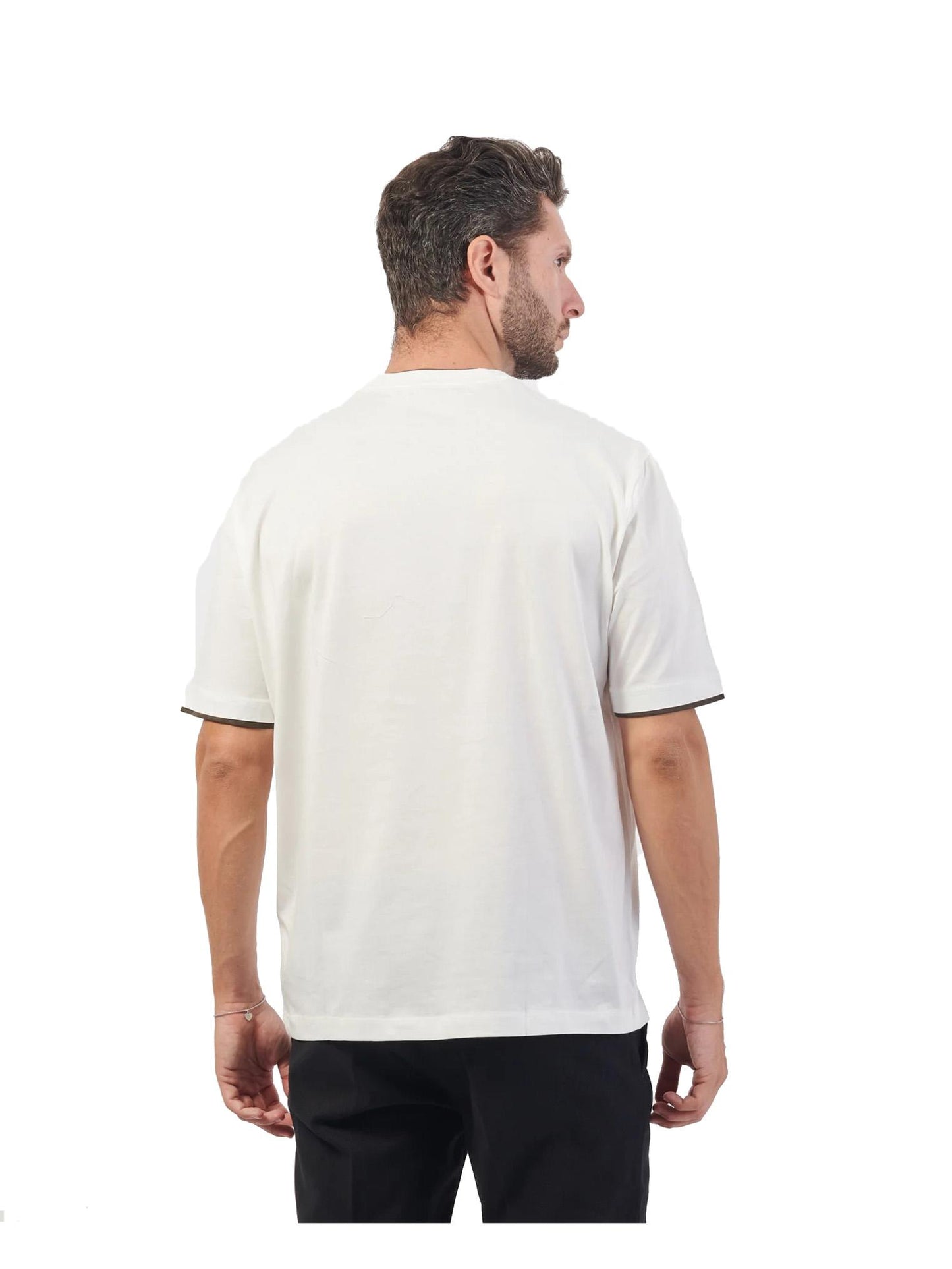 T-shirt in cotone bianca regular fit Armani Exchange A24