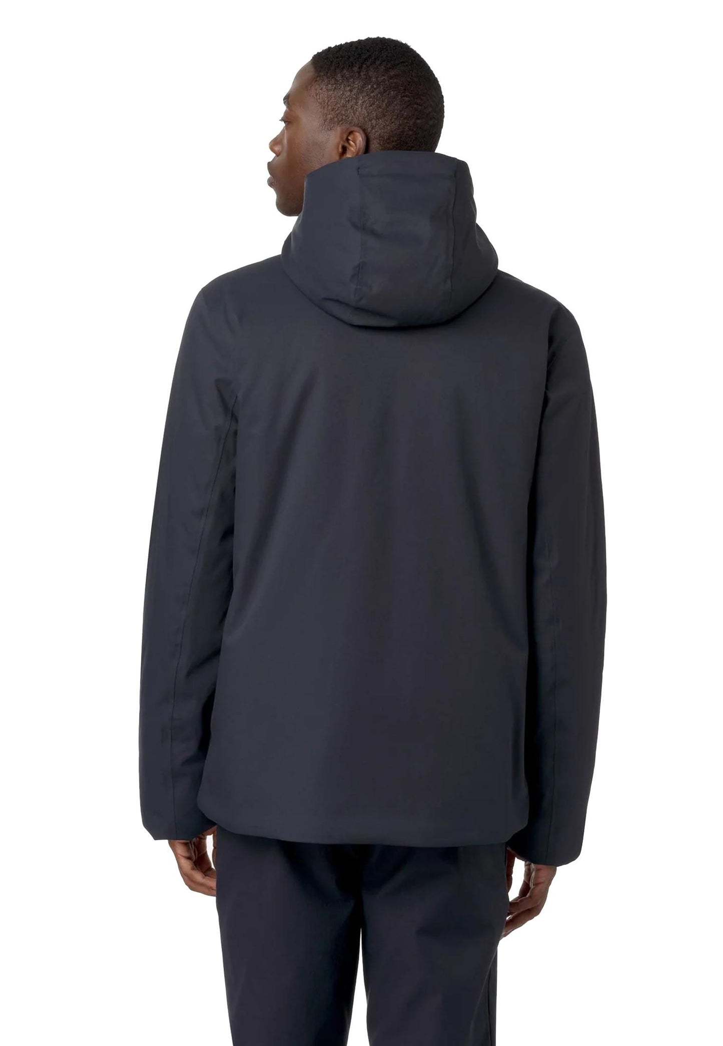 Giacca con cappuccio blu Impermeabile Jacko Twill Marmotta K-Way A25 K8133DW AL9AL9 K-WAY