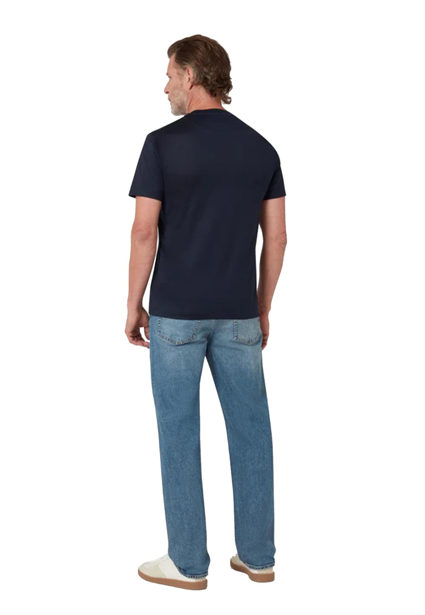 T-shirt girocollo blu scuro cotone Steel Belstaff P26 106039 Dark InkDark Ink BELSTAFF