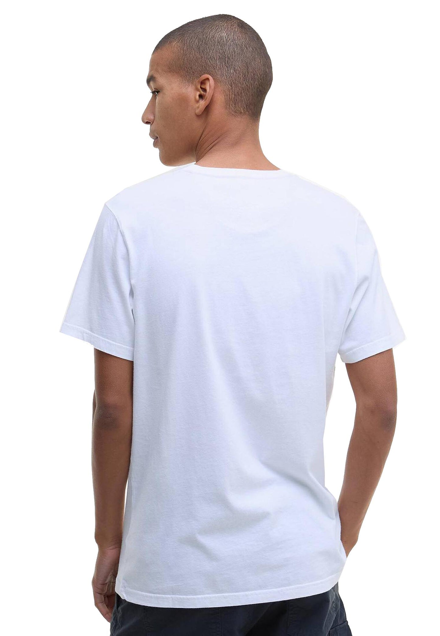 T-shirt girocollo bianca cotone Aboyne Barbour P26 MTS0670 WH11WH11 BARBOUR