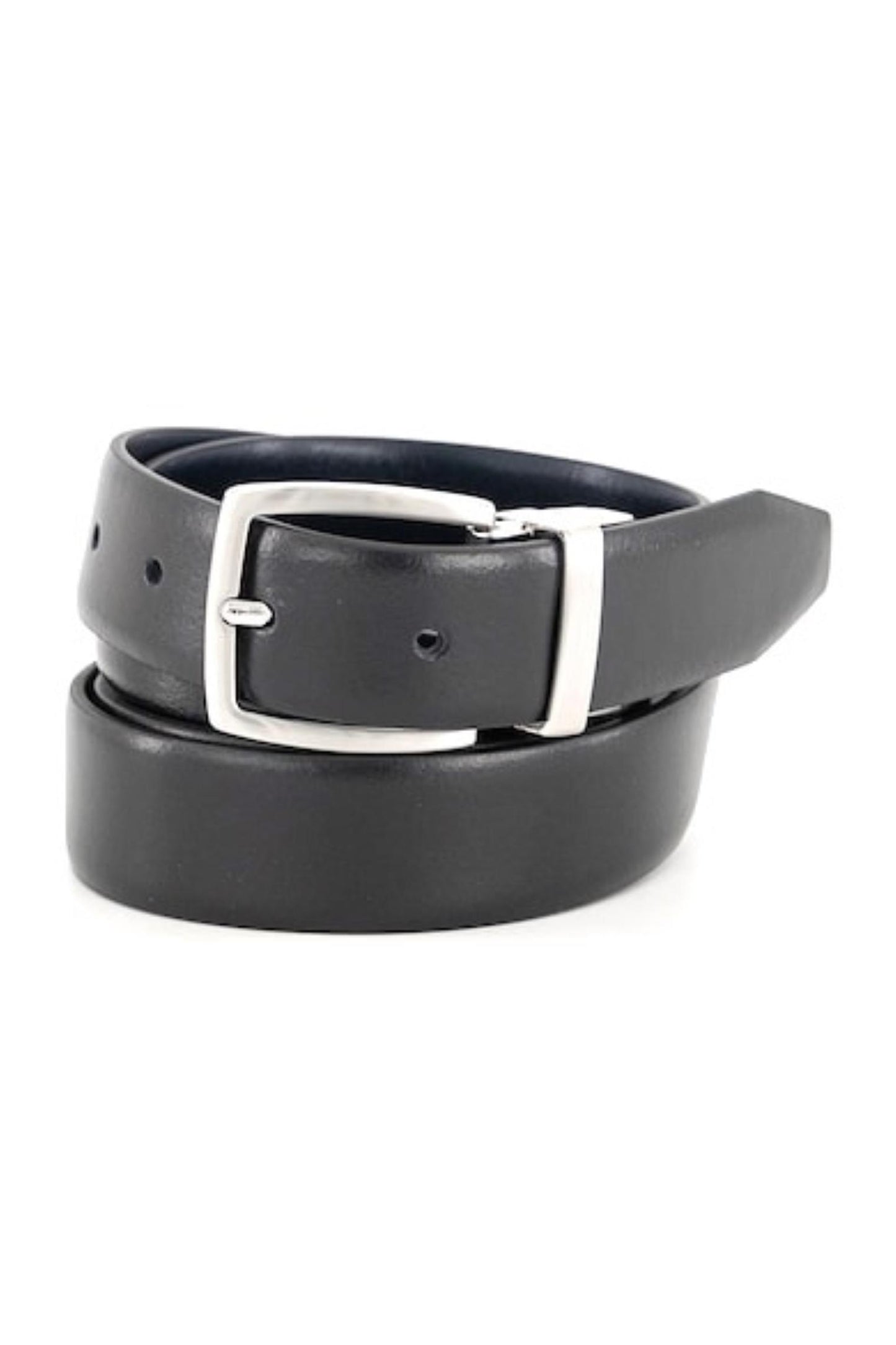 Cintura da uomo in pelle reversibile blu/nera Armani Exchange A24