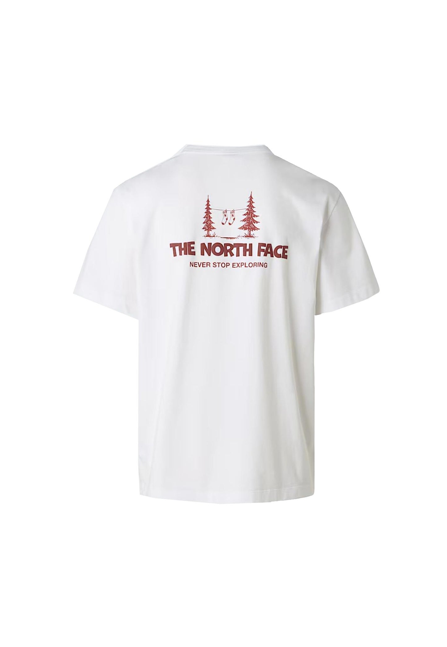 T-shirt girocollo bianca Camping Relaxed Graphic The North Face P26 NF0A8GQMFN41 NFFN4NFFN4 THE NORTH FACE