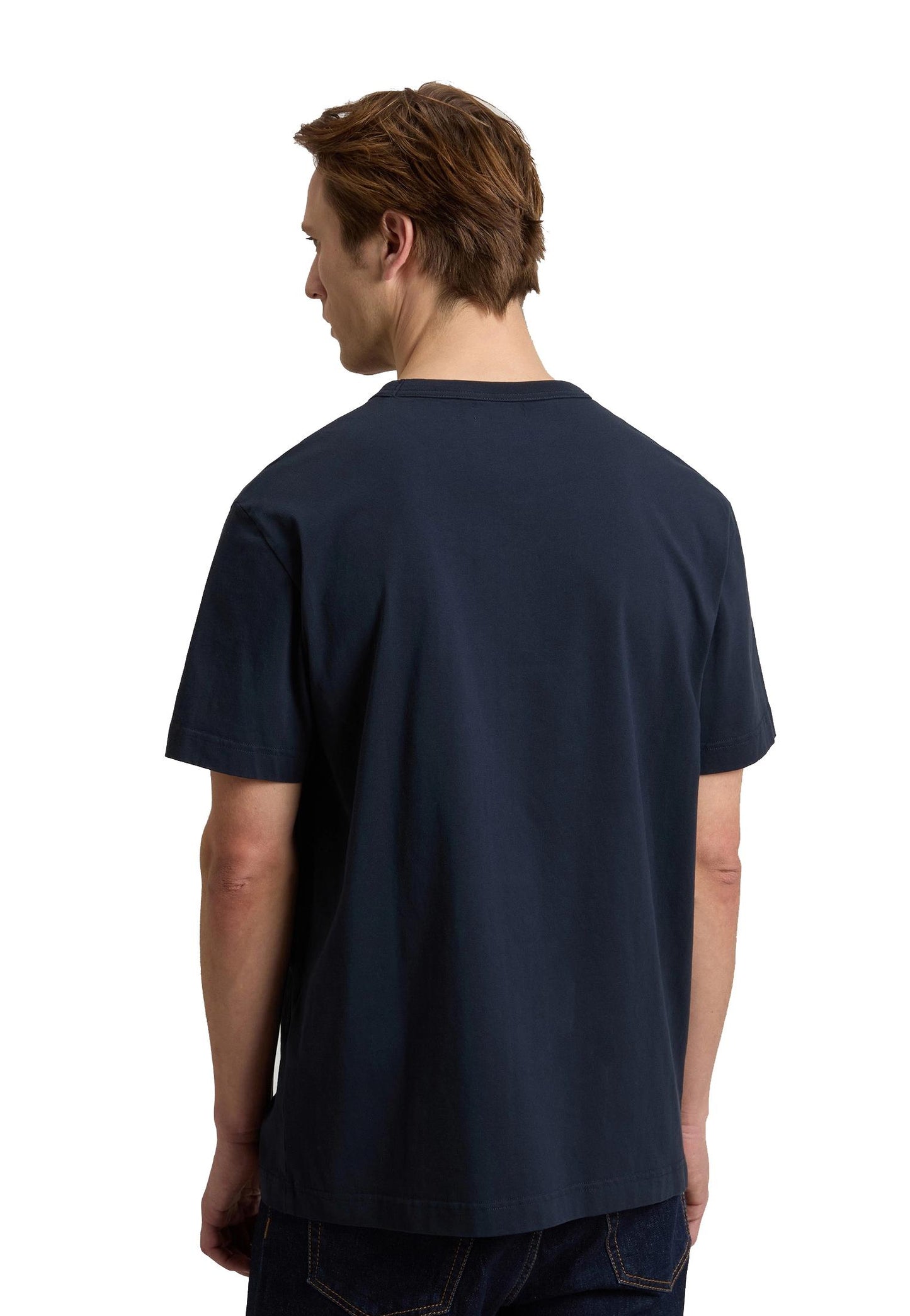 T-shirt girocollo blu cotone organico Woolrich P26 CFWOTE2012MRUT5334 39893989 WOOLRICH