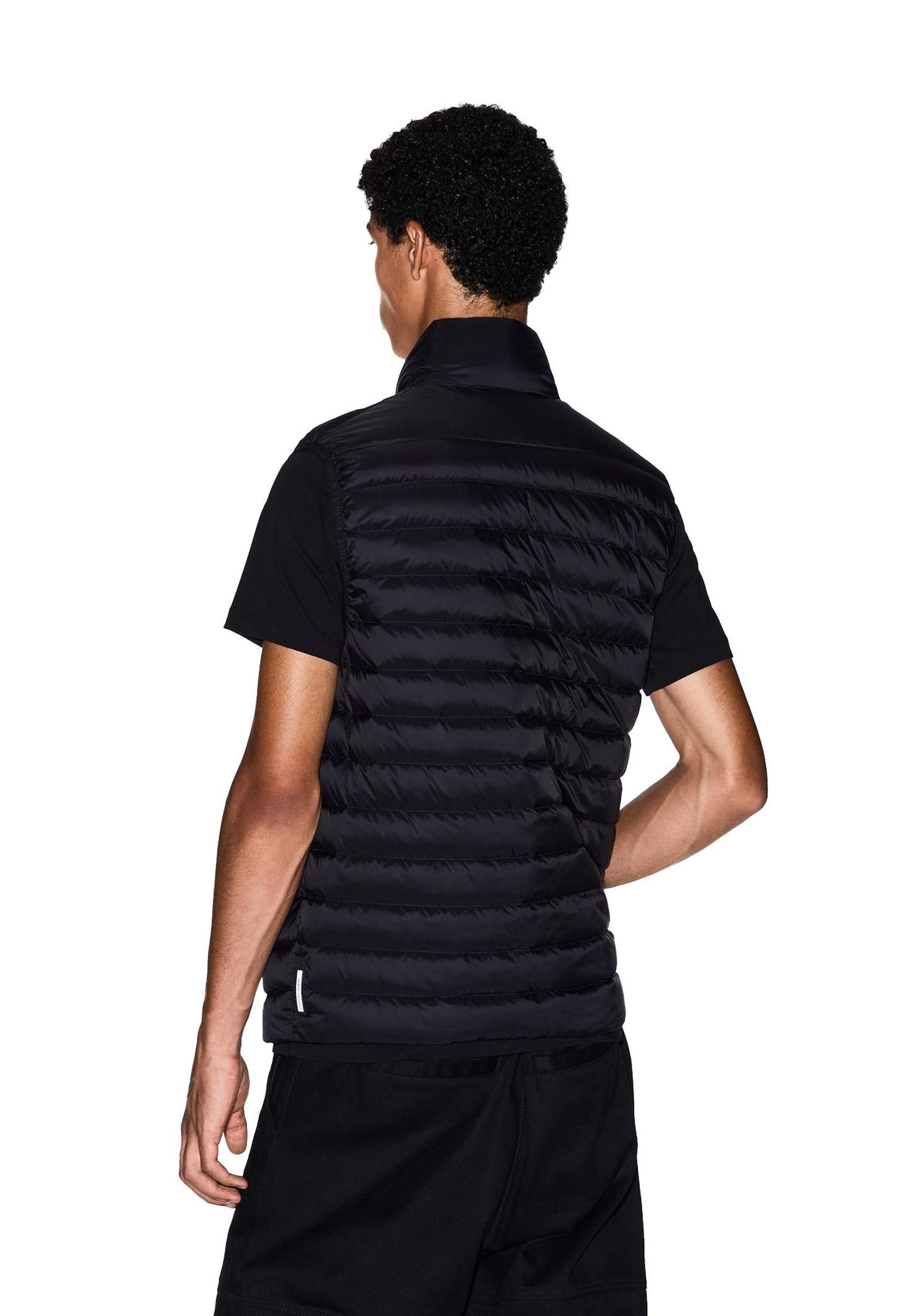 Gilet smanicato piumino nero fullzip Armani Exchange A25 XM001576 AF16927 UC001UC001 ARMANI EXCHANGE