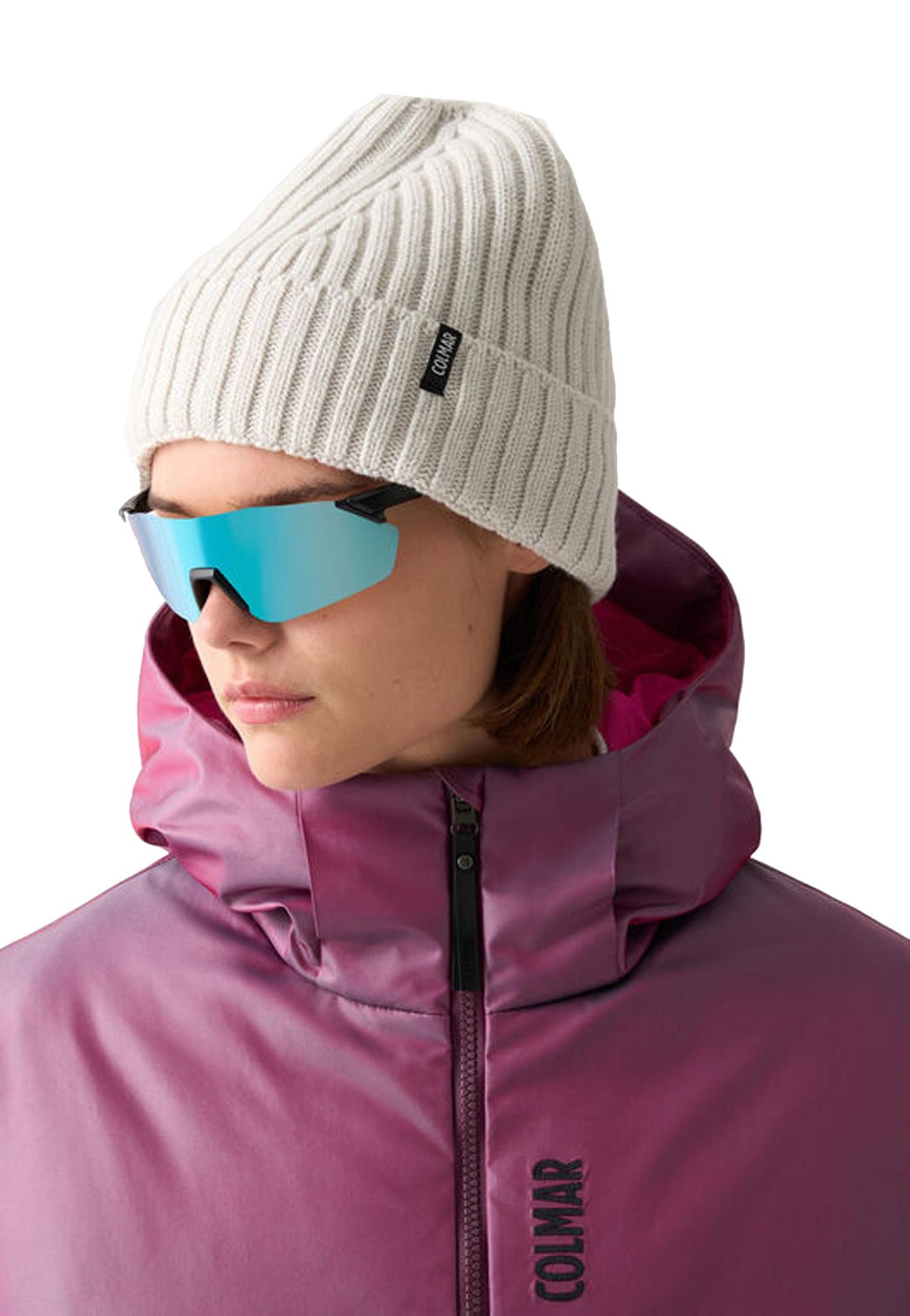 Berretto bianco ghiaccio misto lana cashmere sci neve Colmar A25 5079 8ZU230 COLMAR