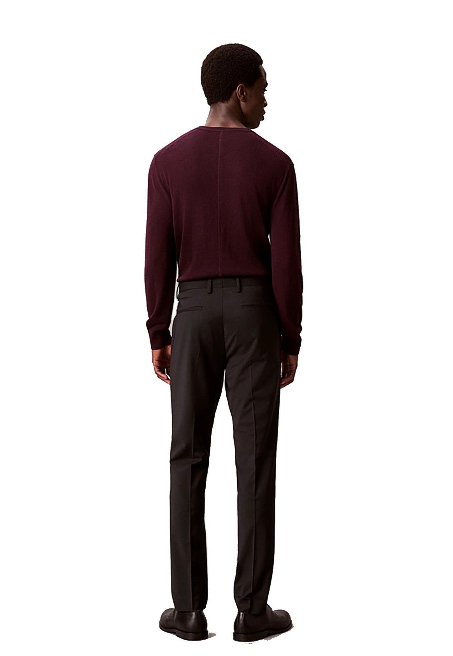 Pantaloni neri leggeri misto lana Calvin Klein P26 LV14LD904GUB1 UB1UB1 CALVIN KLEIN