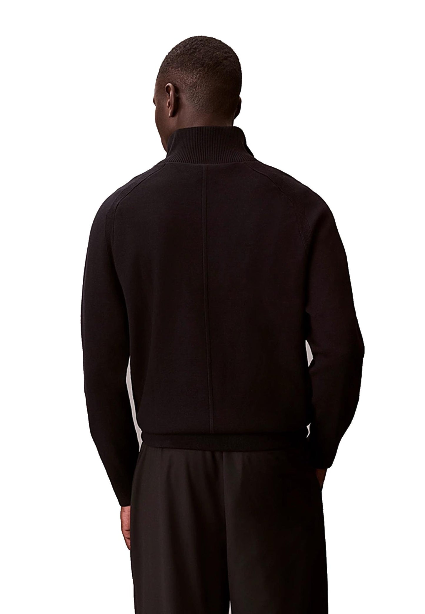 Maglia nera mezza zip tecnica Calvin Klein P26 LV040BM333UB1 UB1UB1 CALVIN KLEIN PRE
