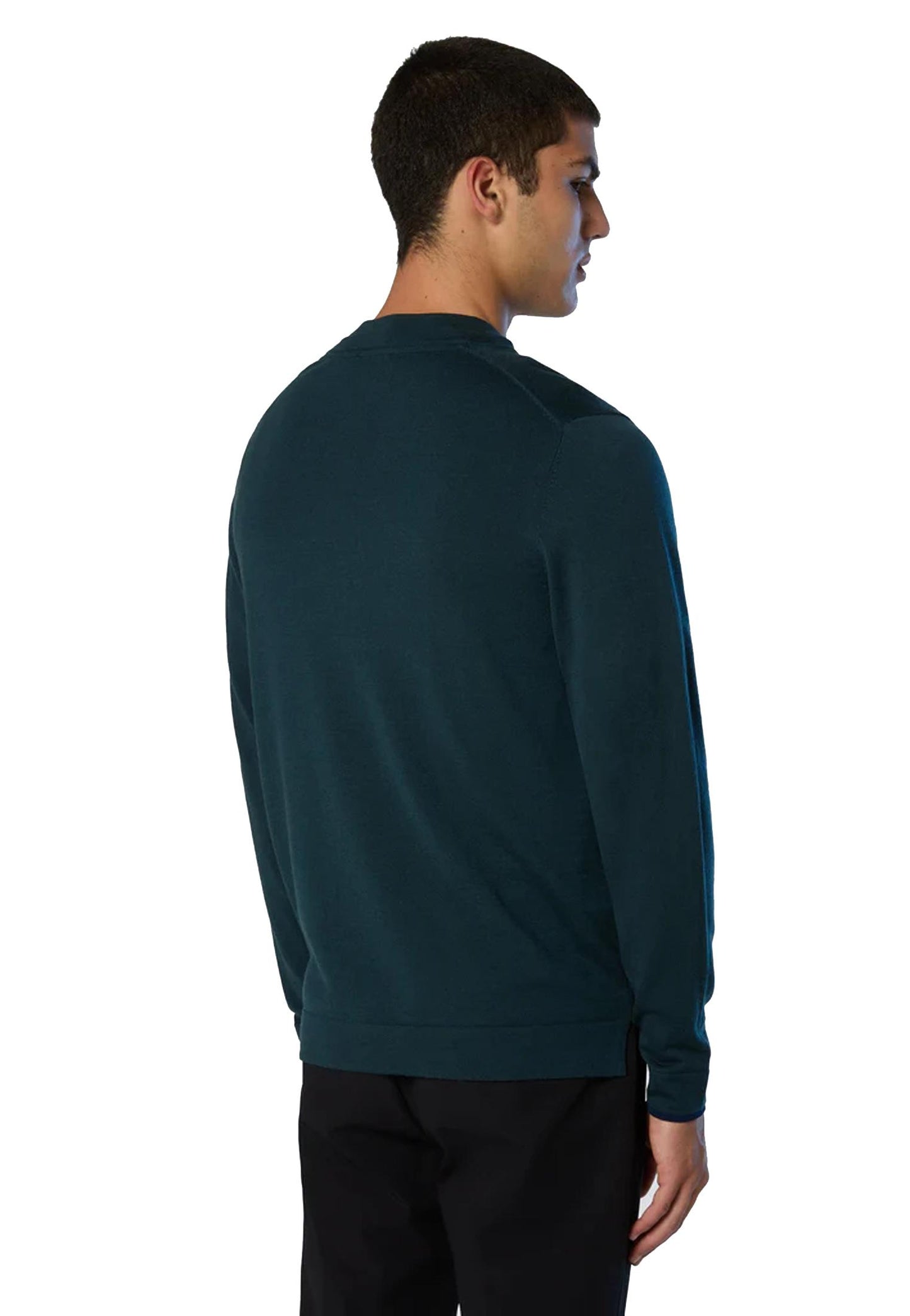Maglione girocollo verde lana North Sails A25 699218 08510851 NORTH SAILS