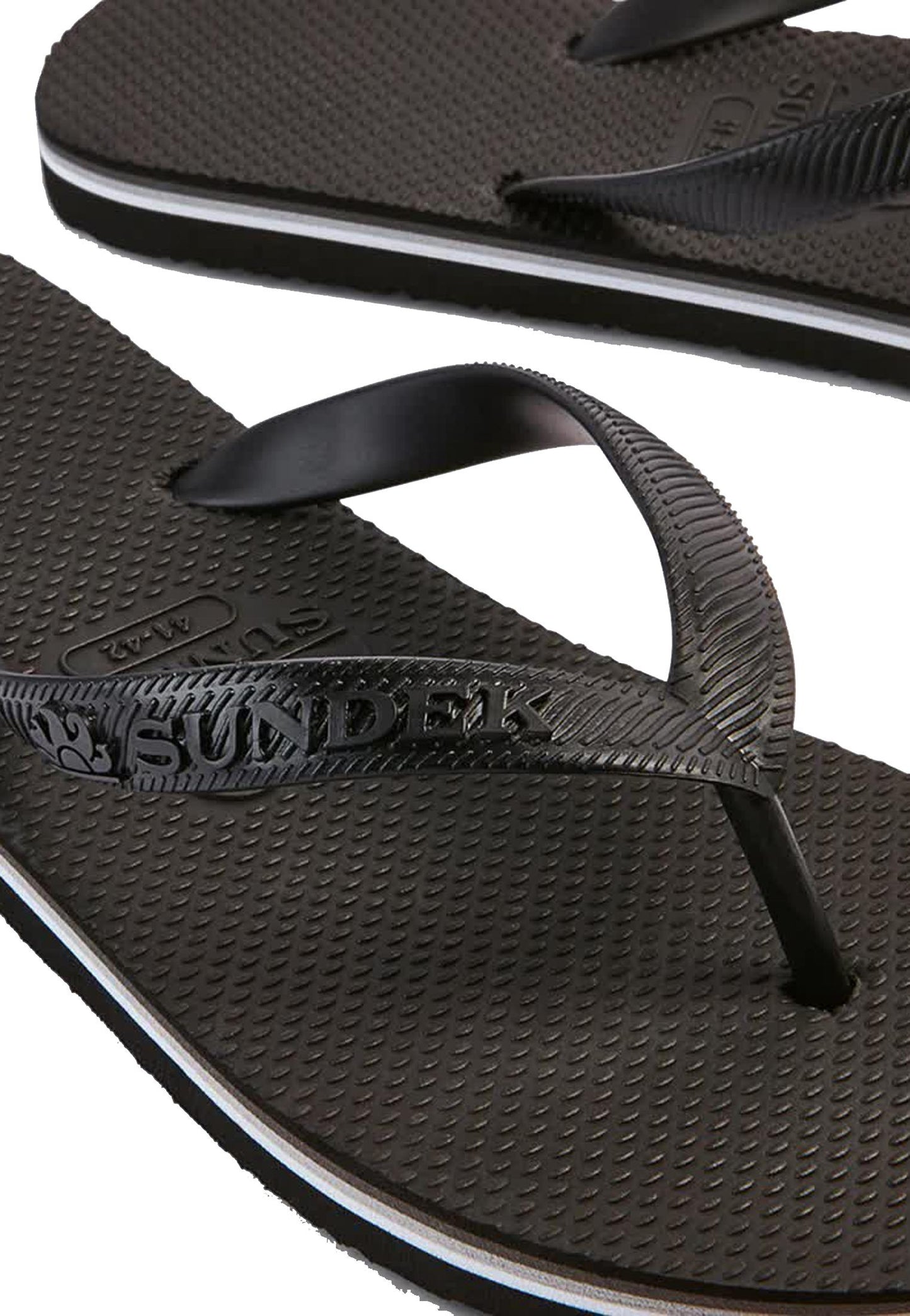 Ciabatte infradito nera Barracuda Sundek P24