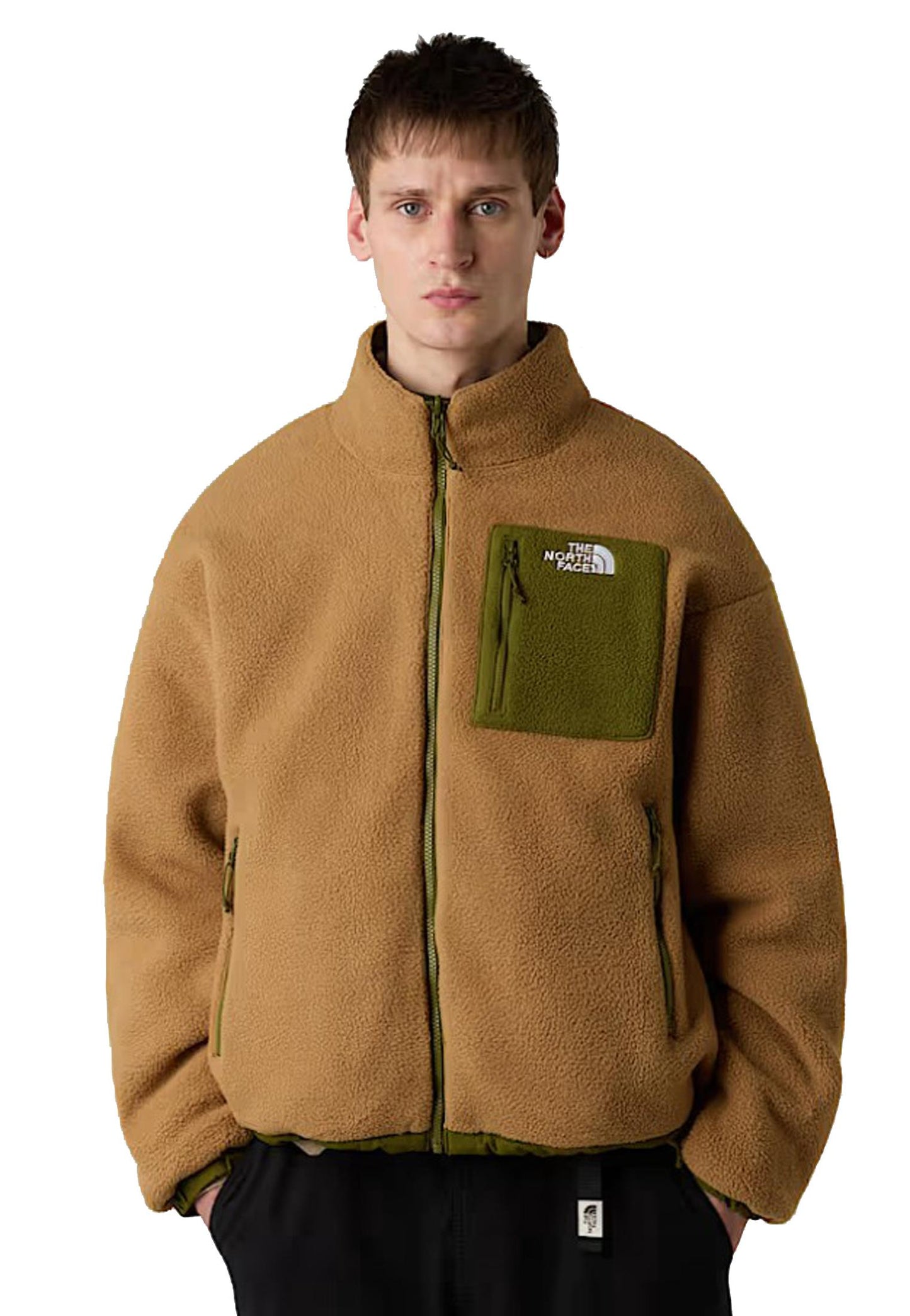 Giacca in pile reversibile verde Yumiori The North Face A25 NF0A89GT39M1 NF39MNF39M THE NORTH FACE