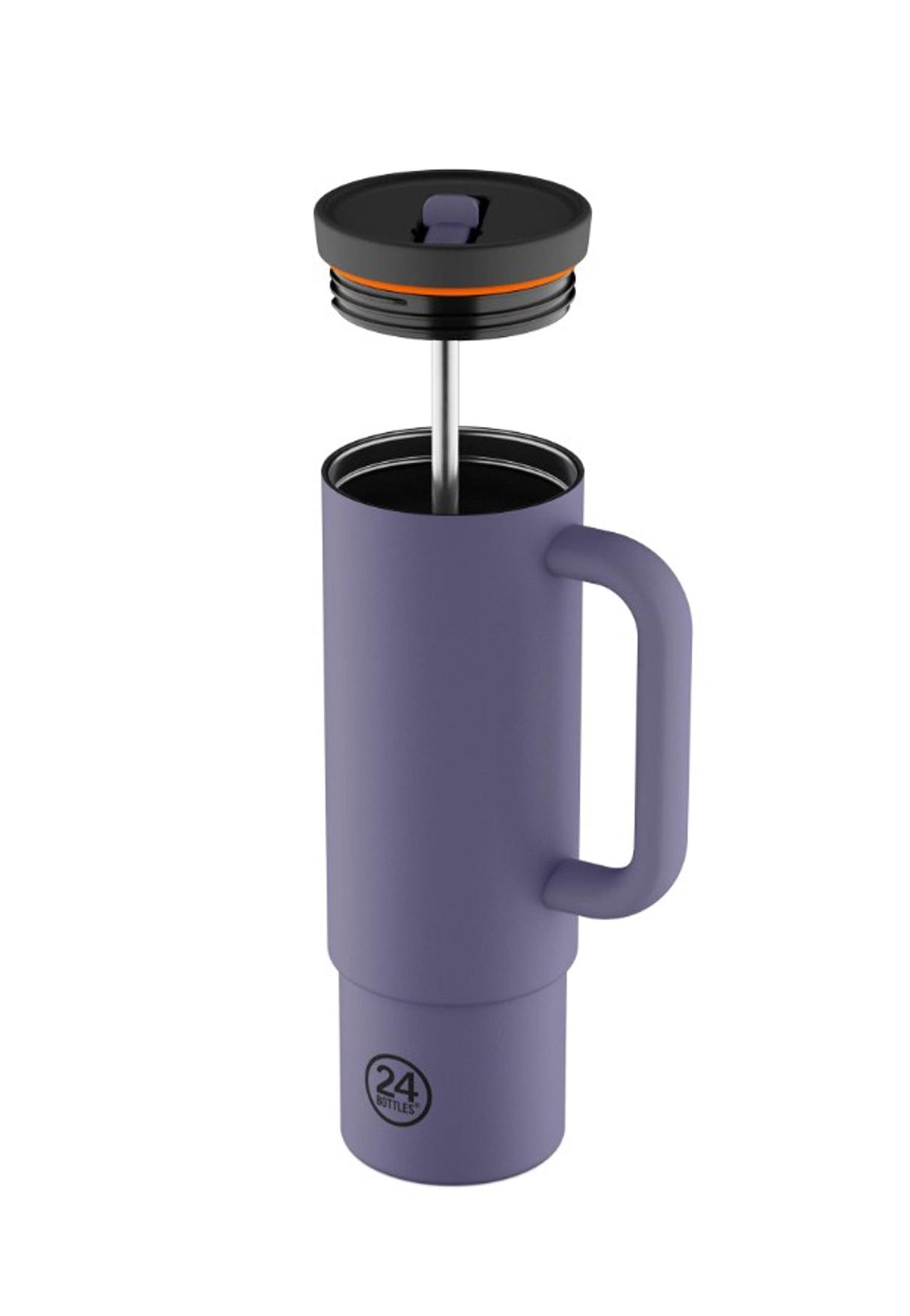 Borraccia Straw Cup viola 800ml 24Bottles 2240-Dusk 800 ml 24BOTTLES