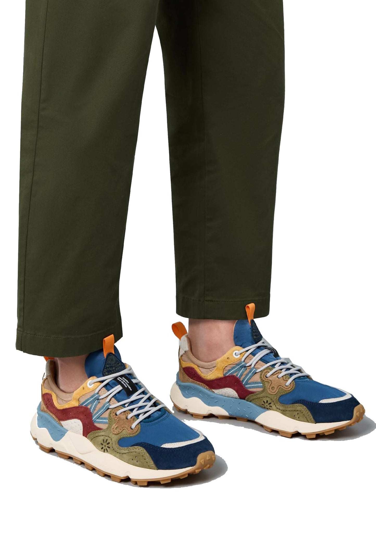Scarpe sportive blu suede pelle Yamano 3 Man Flower Mountain P26 2017816 1C911C91 FLOWER