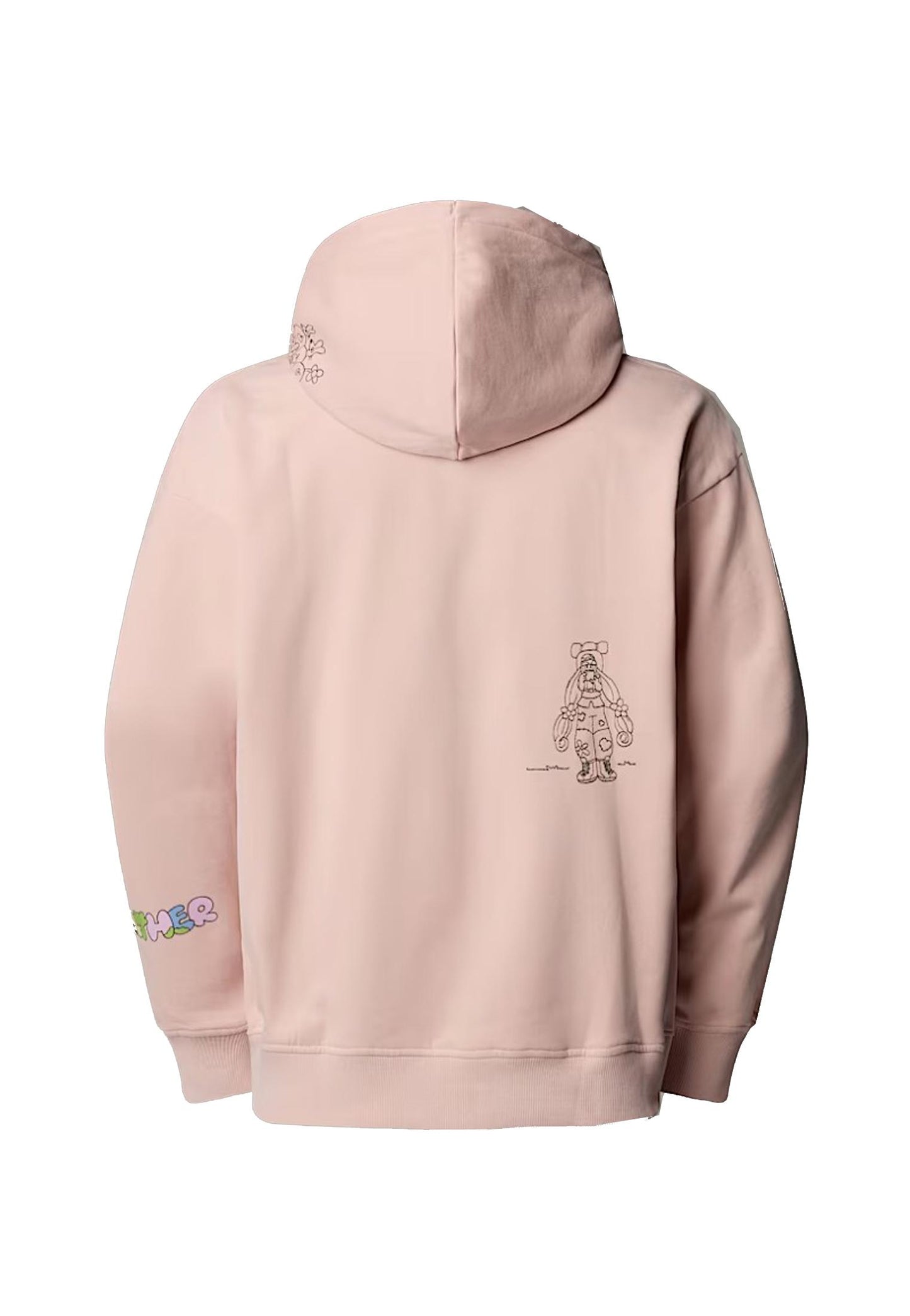 Felpa con cappuccio rosa Mountain Cleanup oversized unisex The North Face P25 NF0A8C2VLK61 NFLK6NFLK6 THE NORTH FACE