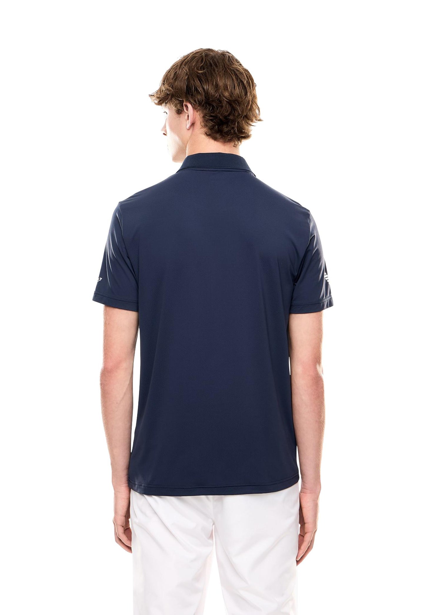 Polo blu maniche corte sportiva Ventus7 EA7 Armani A25 8NPF23 PJEMZ 15541554 EA7 TENNIS