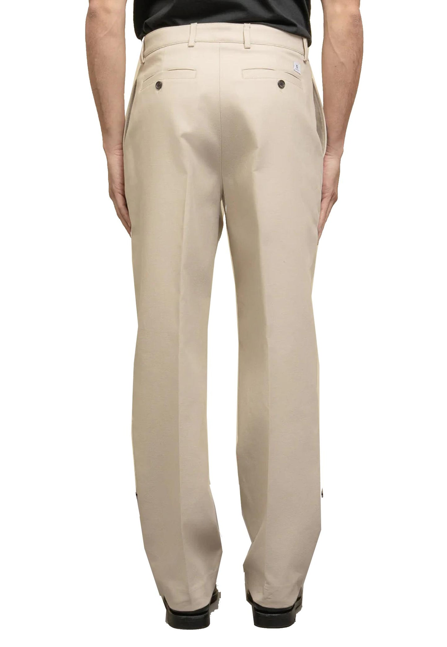 Pantaloni chino beige cotone E-Motion gamba ampia Department Five A25 UP036_51M_2TF0330_ 000 5151 DEPARTMENT FIVE