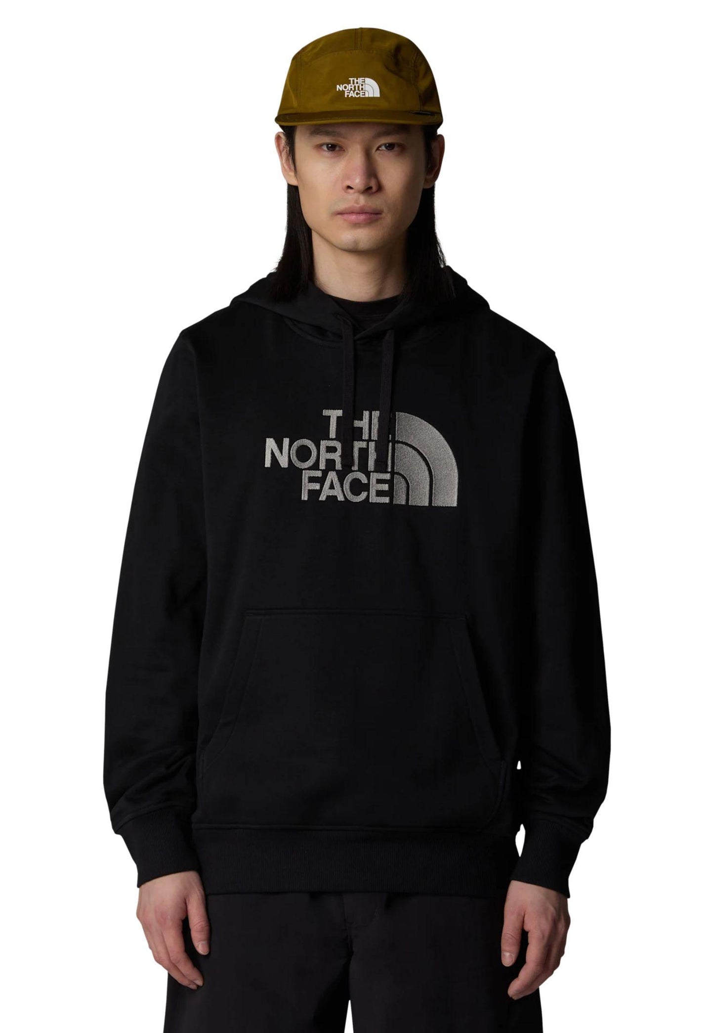 Felpa con cappuccio nero Drew Peak The North Face A25 NF0A89EMJK31 NFJK3NFJK3 THE NORTH FACE
