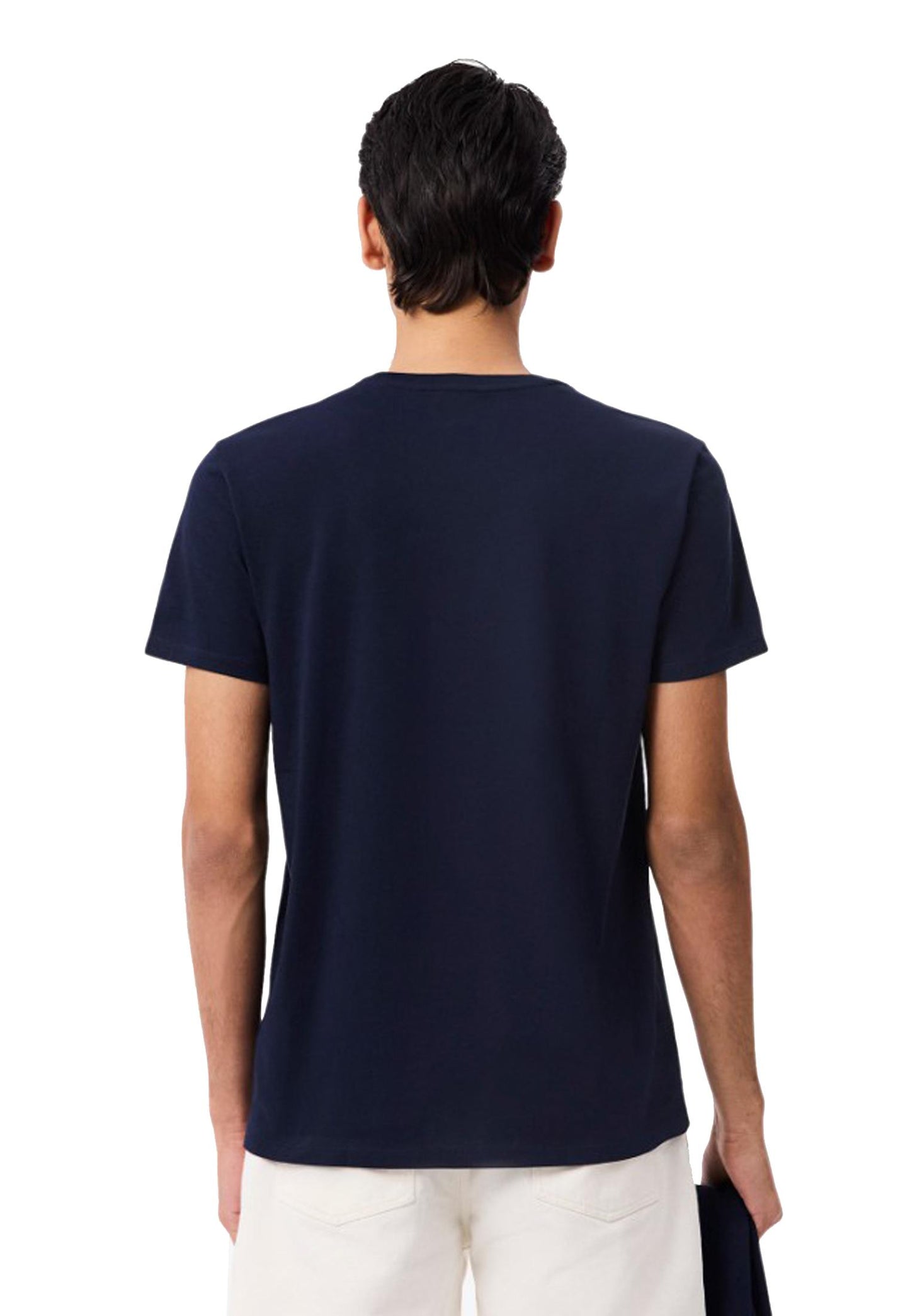 T-shirt girocollo blu navy cotone classica Pima Lacoste P26 TH6709 166166 LACOSTE
