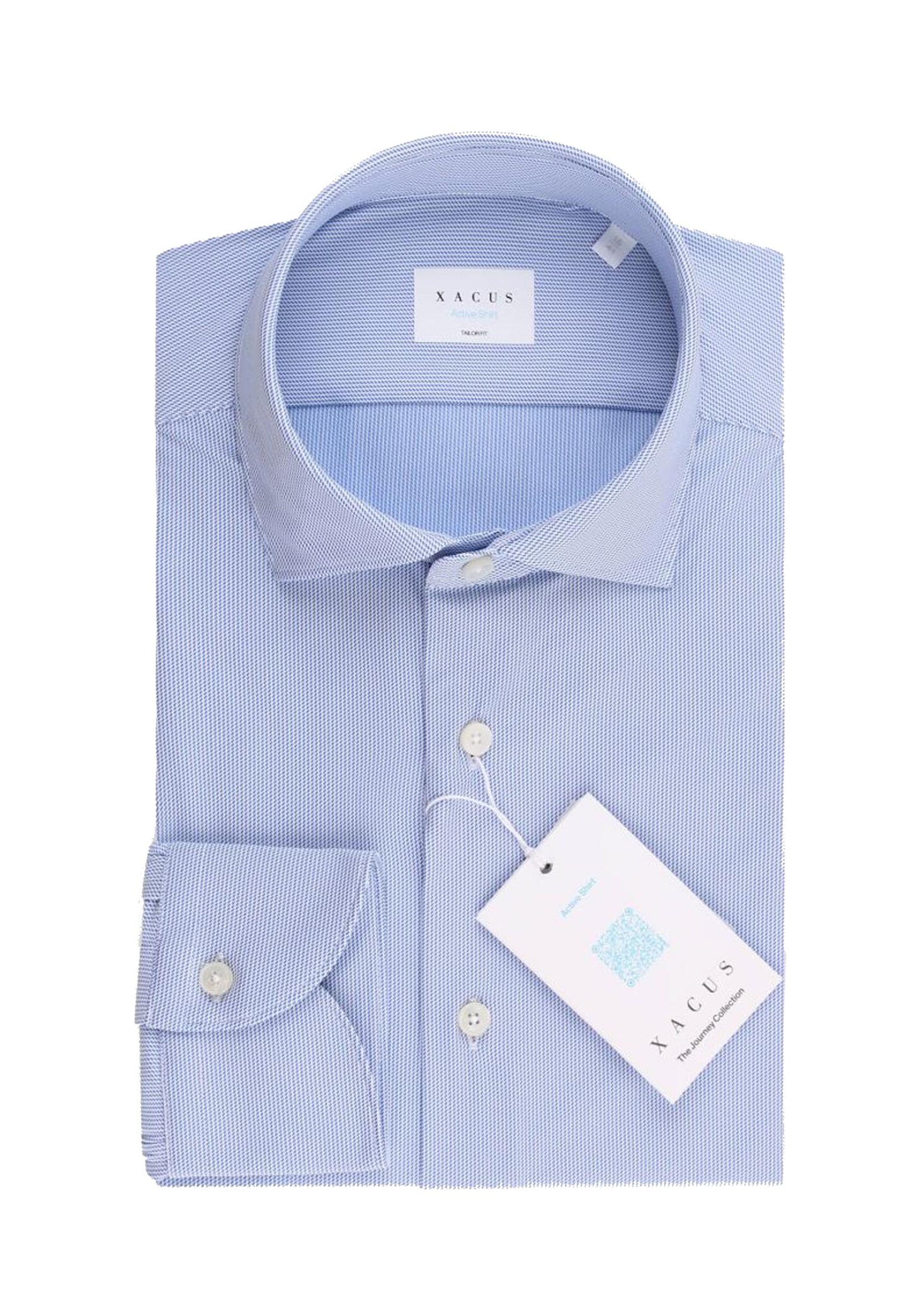 Camicia cotone azzurra regular fit Xacus A25 ACT558ML/91610 // 002 XACUS