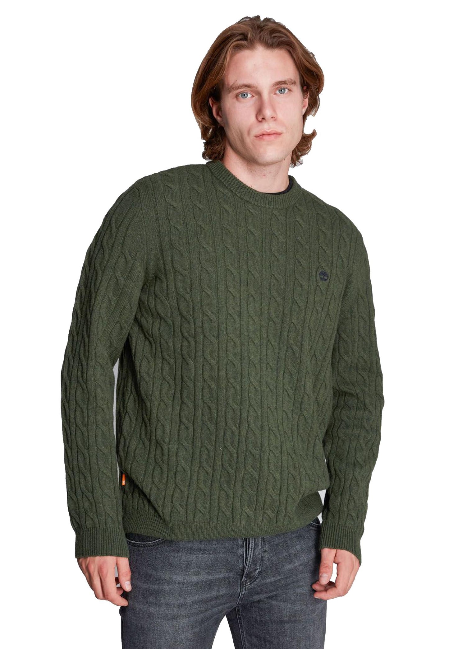 Maglione verde girocollo lana Timberland A23 TB0A2CEQ U311U311 TIMBERLAND