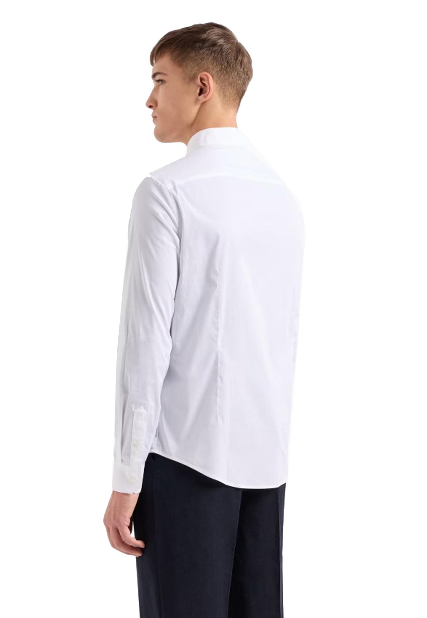 Camicia bianca slim fit popeline stretch Armani Exchange P25