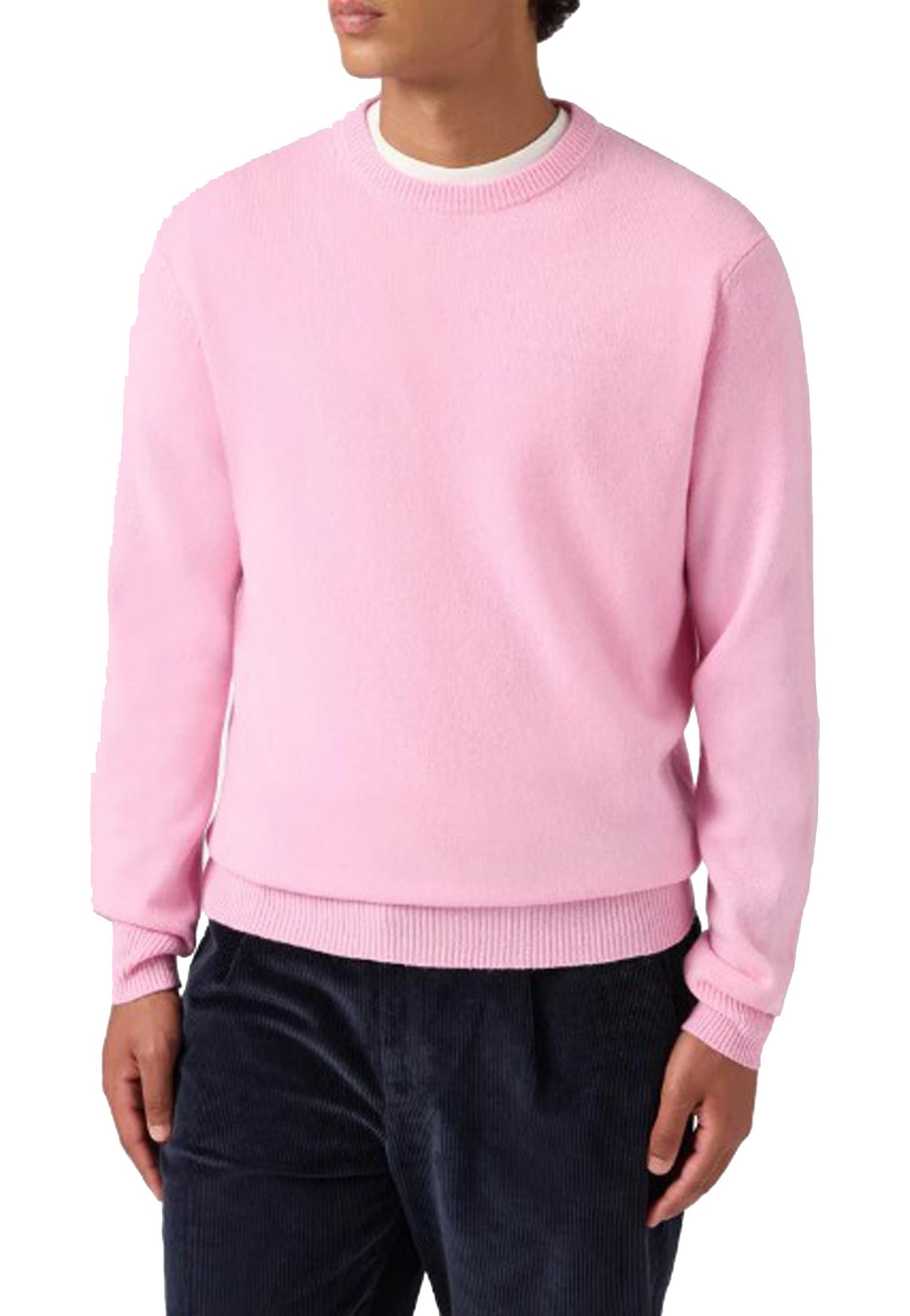 Maglione girocollo rosa lana Regent MC2 Saint Bart A25 REGE011 00101I00101I MC2