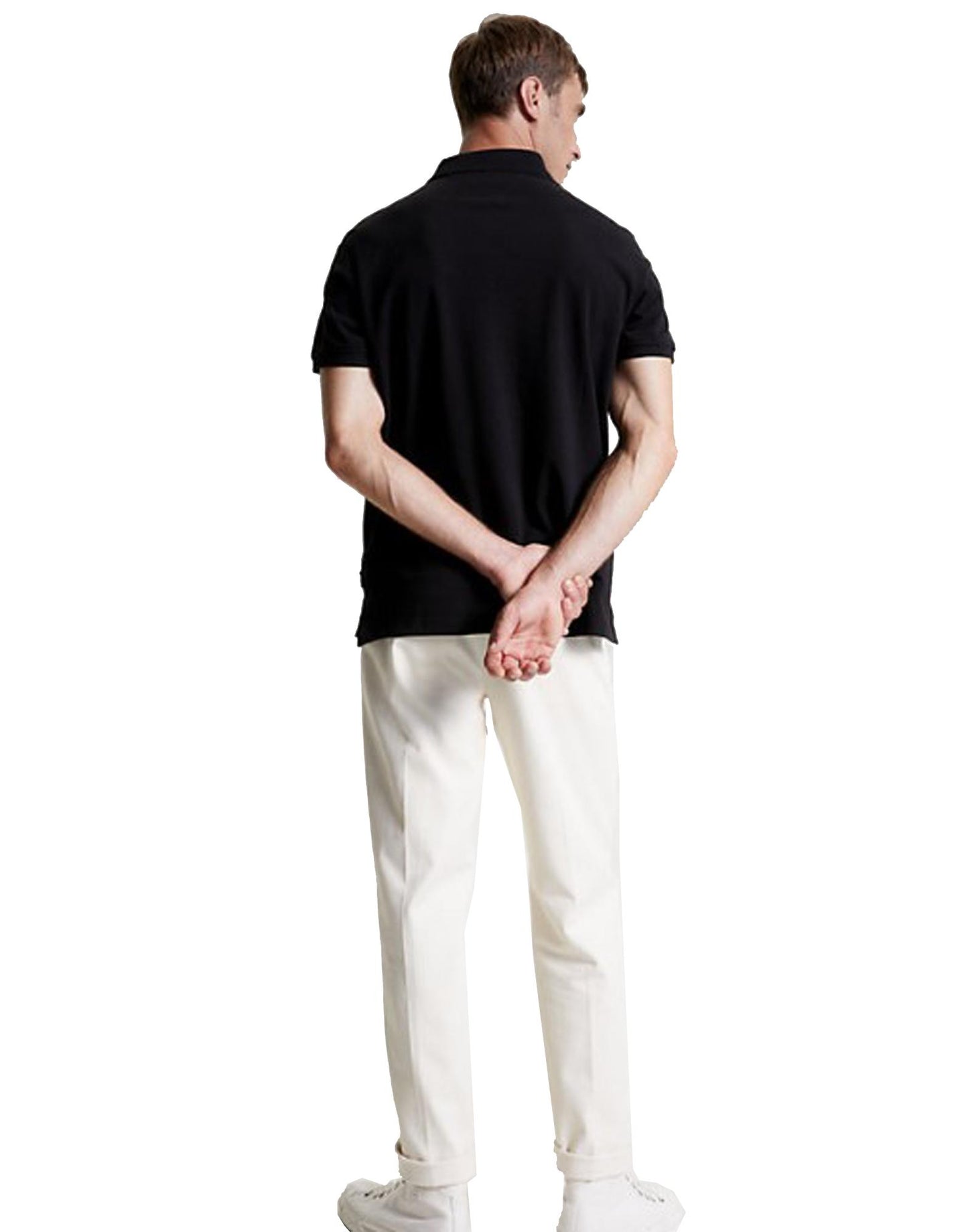 Polo Piqué Cotone Nero Tommy Hilfiger A23