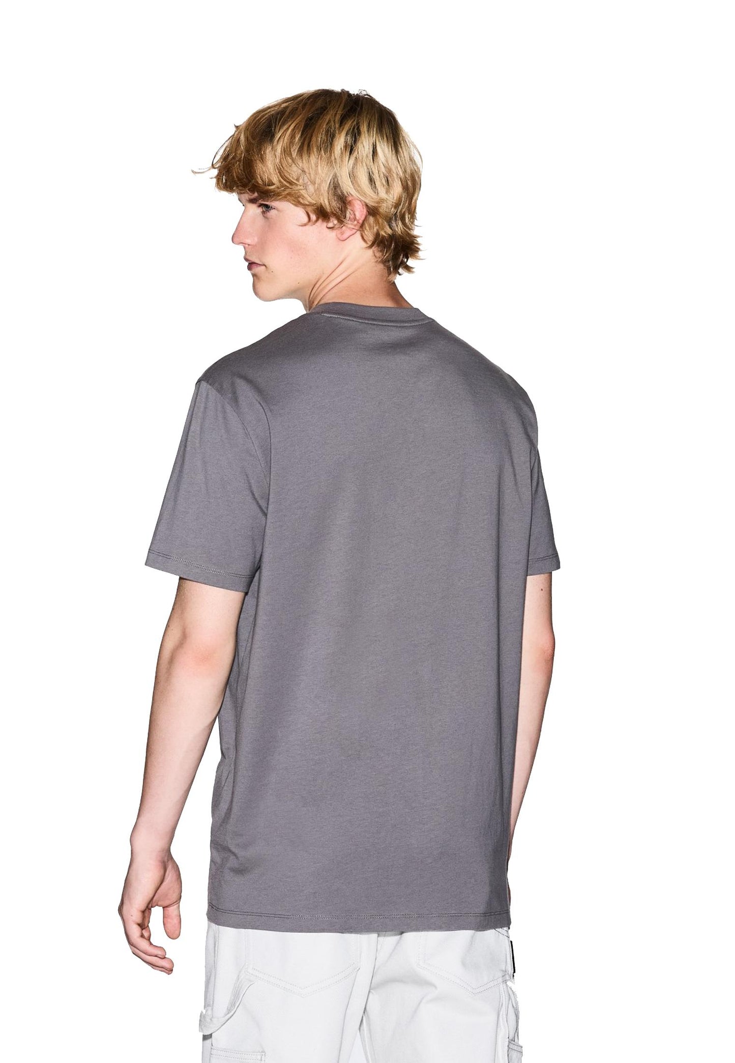 T-shirt girocollo cotone grigia regular fit Armani Exchange A25 XM001425 AF10361 U8092U8092 ARMANI EXCHANGE