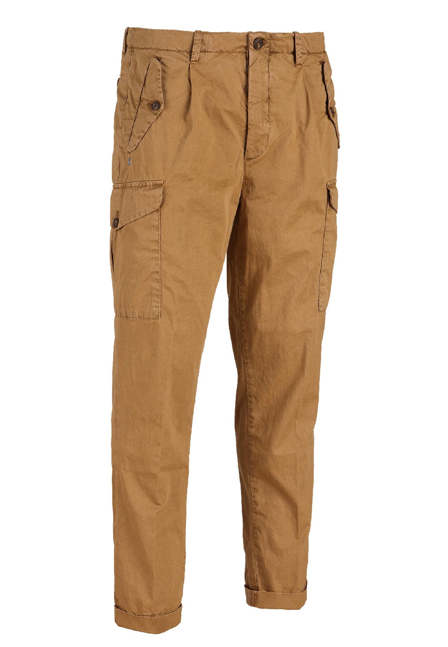 Pantaloni cotone cargo fango 40Weft