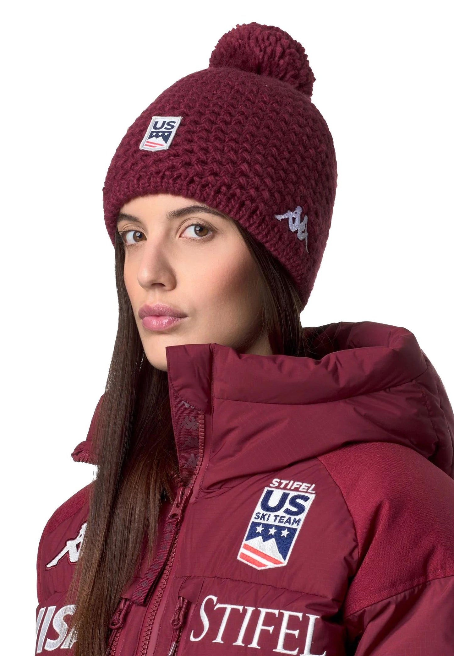 Berretto invernale unisex rosso Flock3 US Kappa A25 351P25W WP2WP2 KAPPA SKI