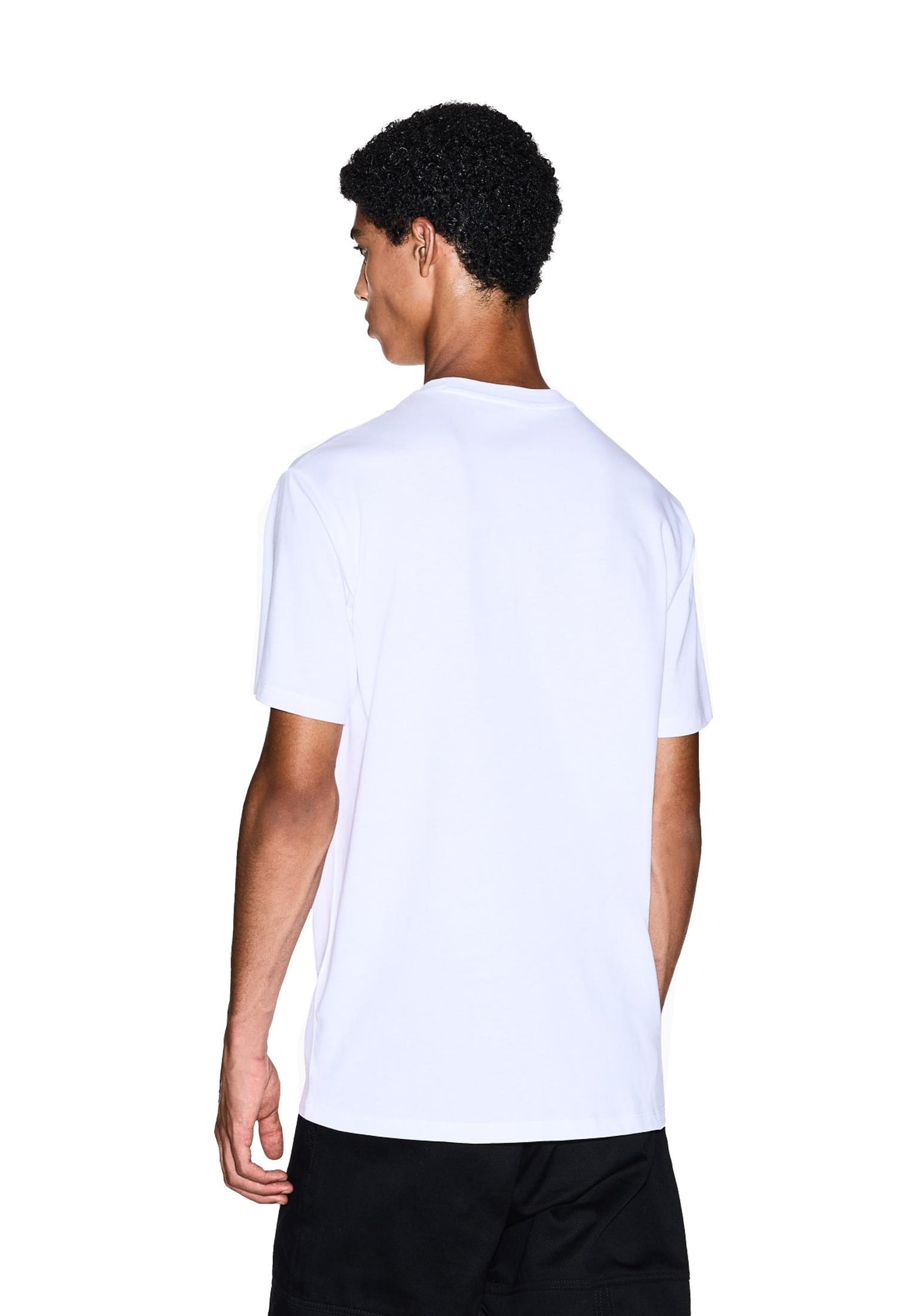 T-shirt bianca girocollo cotone logo minimal cuore regular fit Armani Exchange A25 XM001281 AF10361 U0002U0002 ARMANI EXCHANGE