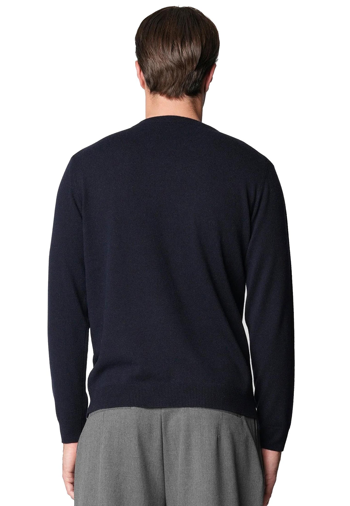 Maglia fine girocollo blu misto seta e cashmere Bellwood A25 0325S0001 000015000015 BELLWOOD