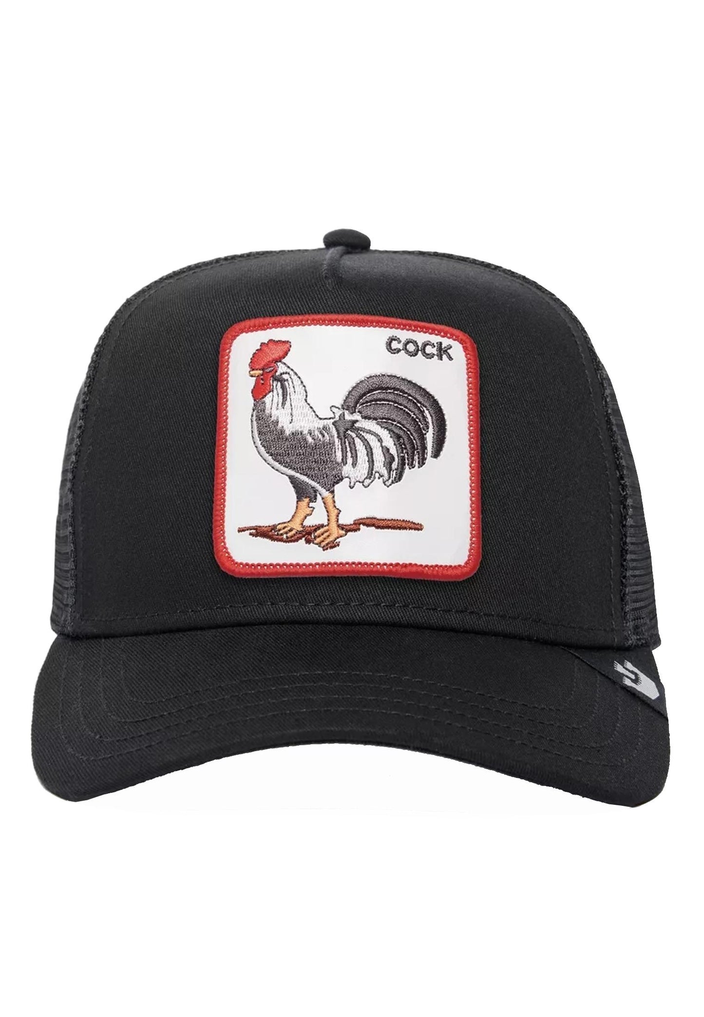 Cappellino da baseball unisex nero fantasia gallo The Cock Goorin Bros P24 101-0378 EBONYEBONY GOORIN BROS