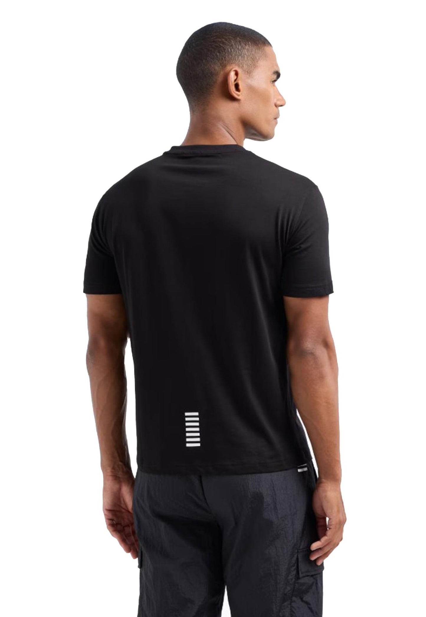 T-shirt girocollo nera cotone basica EA7 Armani A25 8NPT25 PJVPZ 12001200 EA7