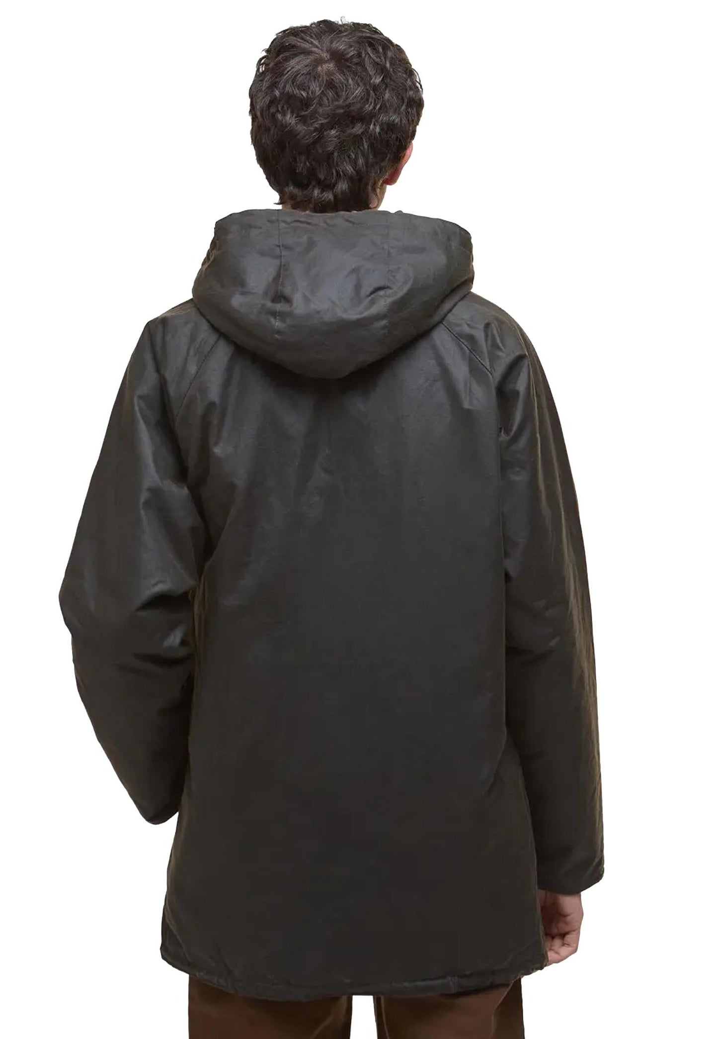 Giacca cerata lunga con cappuccio verde oliva Bedale Barbour A25 252MMWX2494 OL71OL71 BARBOUR