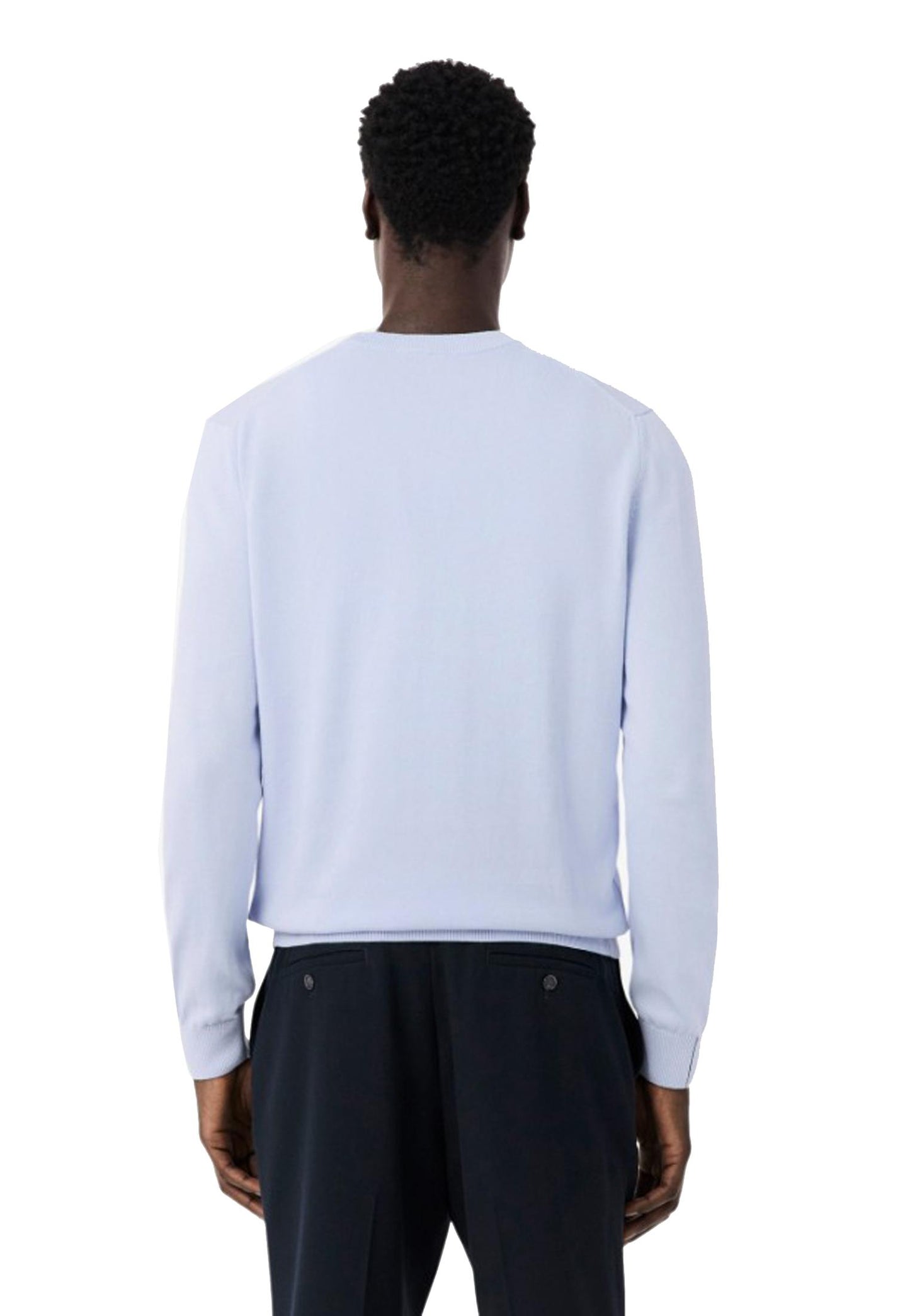 Maglia pullover girocollo azzurro cotone Lacoste P26 AH1985 J2GJ2G LACOSTE