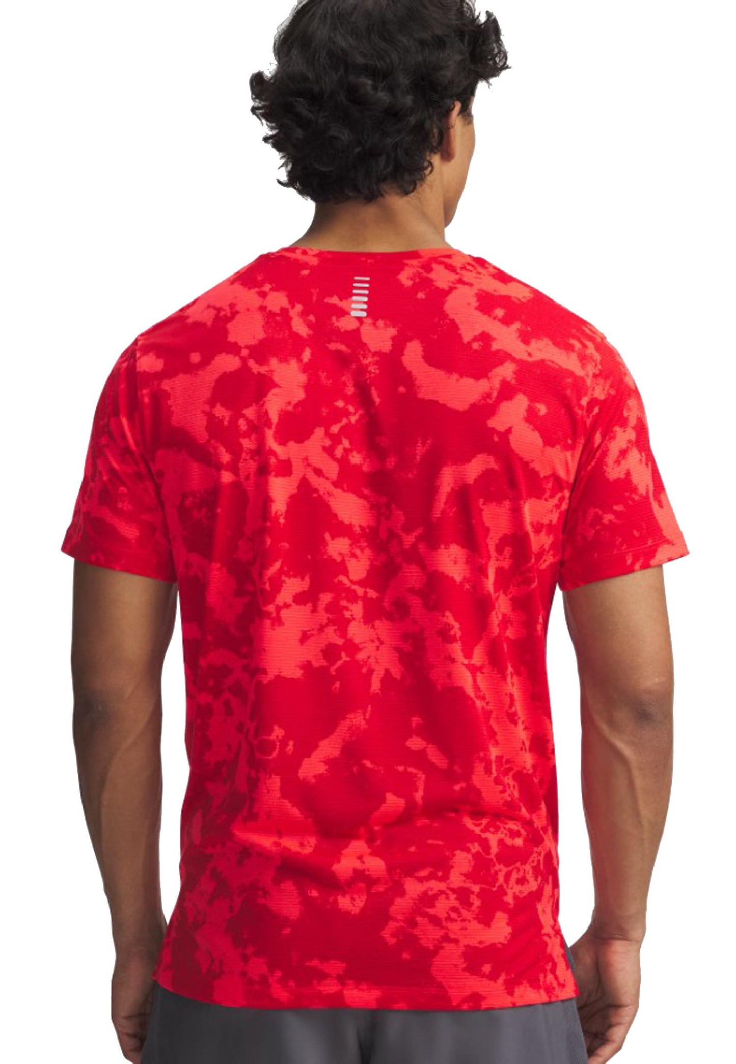 T-shirt girocollo tecnica traspirante allenamento fitness rosso Lauch Camo Under Armour A25 77-6006110 07130713 UNDER ARMOUR