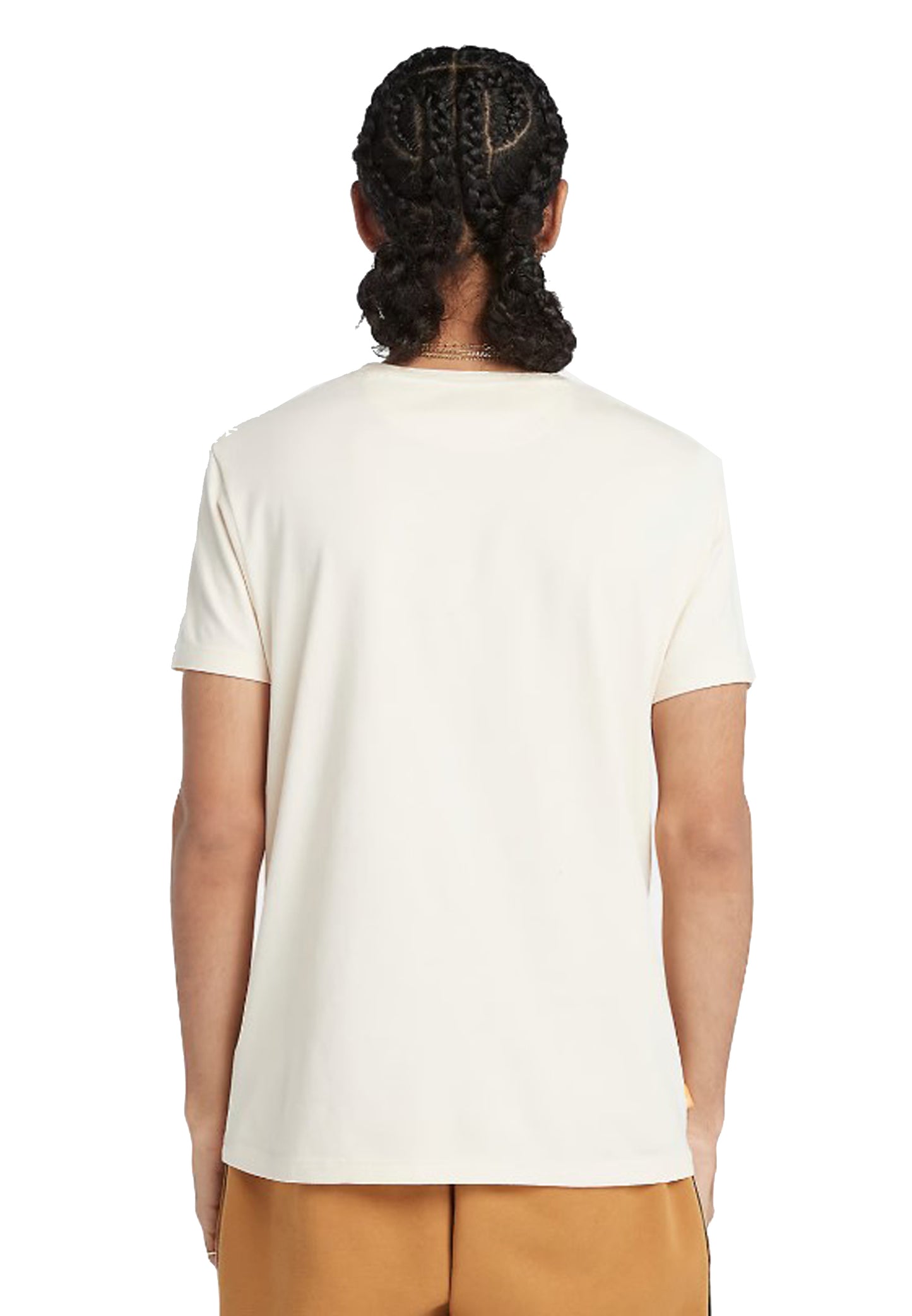 T-shirt maniche corte cotone girocollo bianco Dustan River Timberland A23