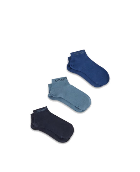Set 3 paia di calzini blu marino Emporio Armani A24 300048 4F254 7043570435 EMPORIO ARMANI 