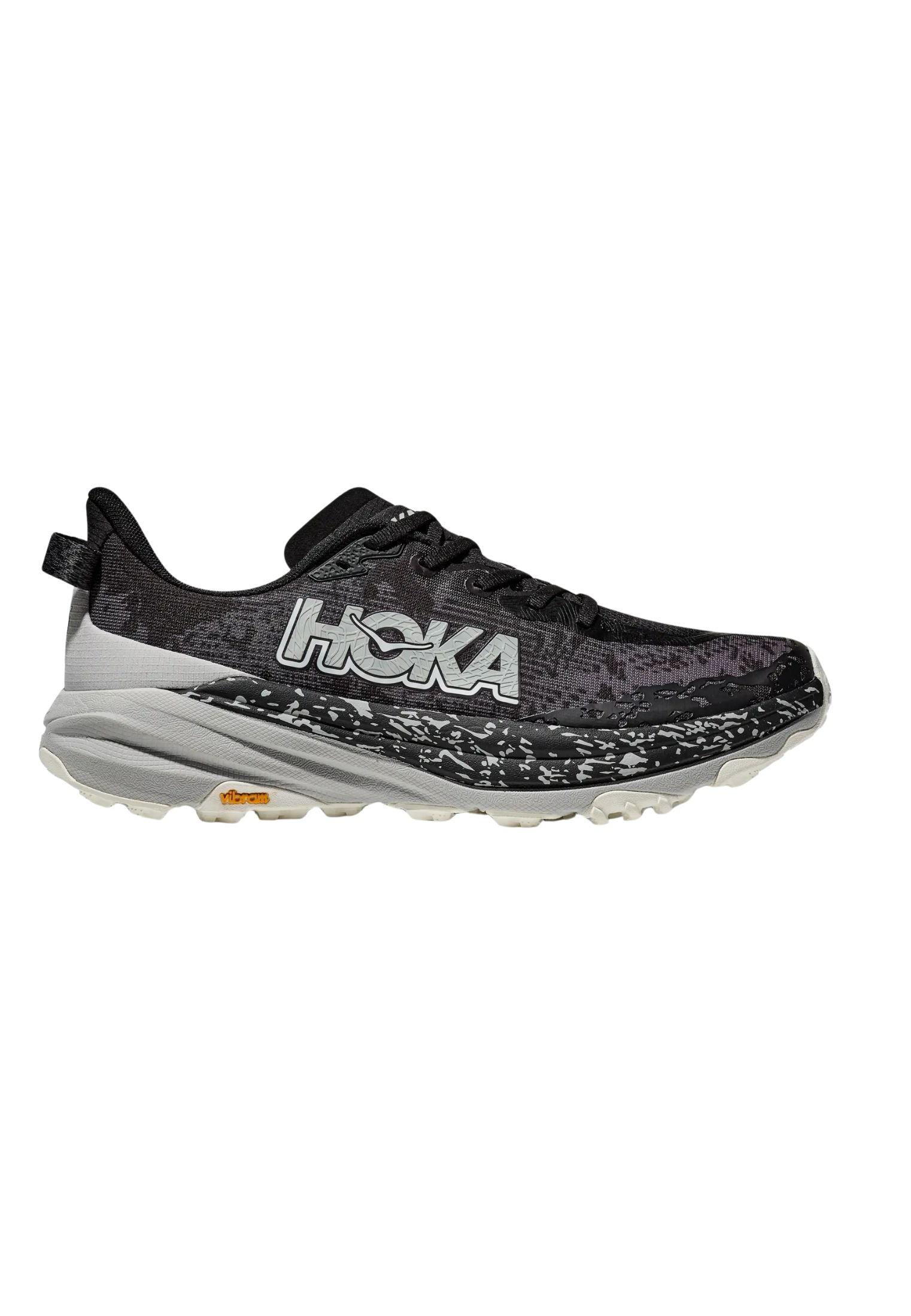 Scarpe sneakers da corsa uomo nero grigio Speedgoat 6 Hoka A24 1147791 BKSTRBLACK WHITE HOKA 
