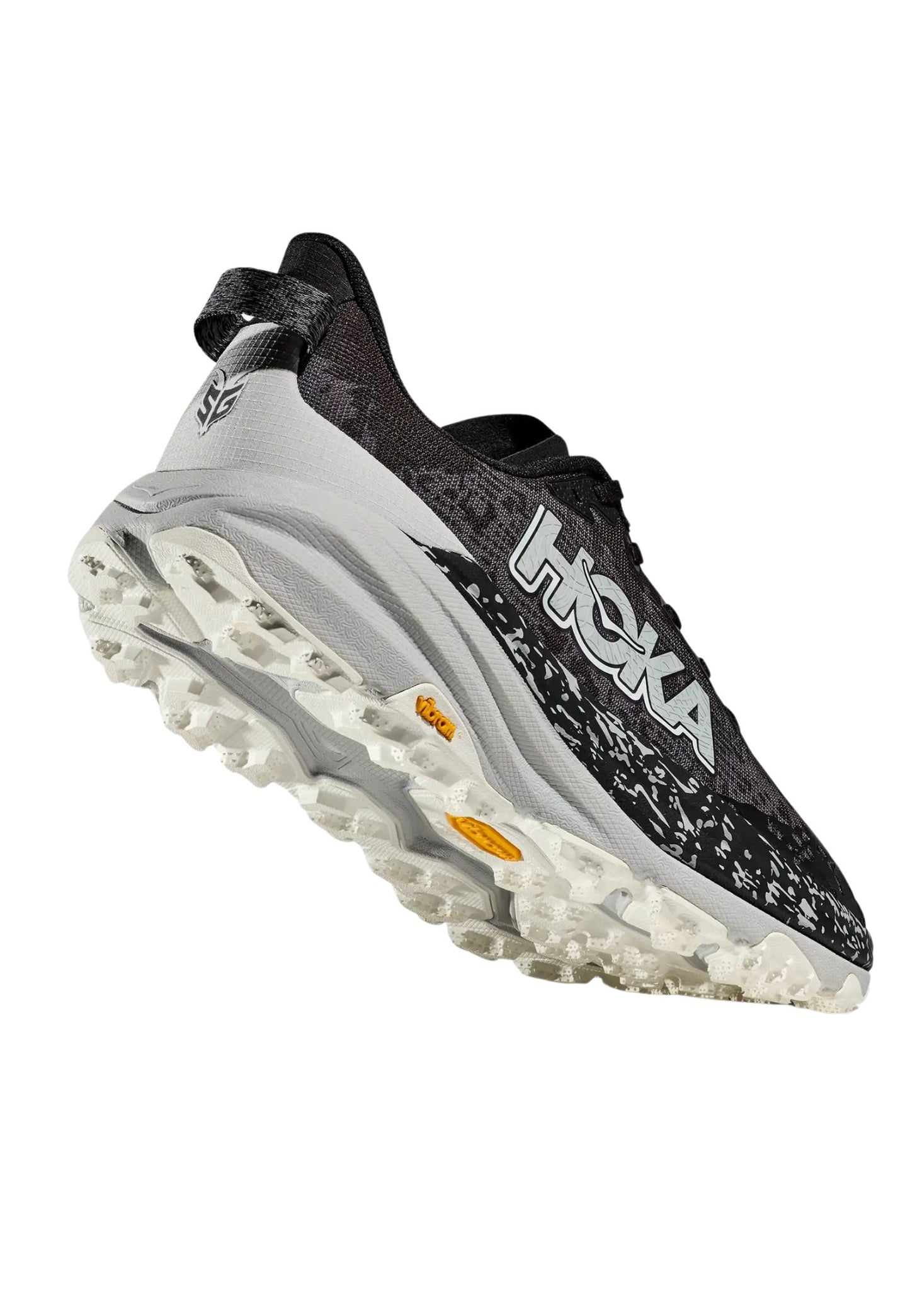Scarpe sneakers da corsa uomo nero grigio Speedgoat 6 Hoka A24 1147791 BKSTRBLACK WHITE HOKA 