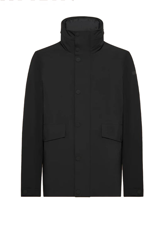 Giacca invernale impermeabile nera Egg RRD A24 W240551010 RRD