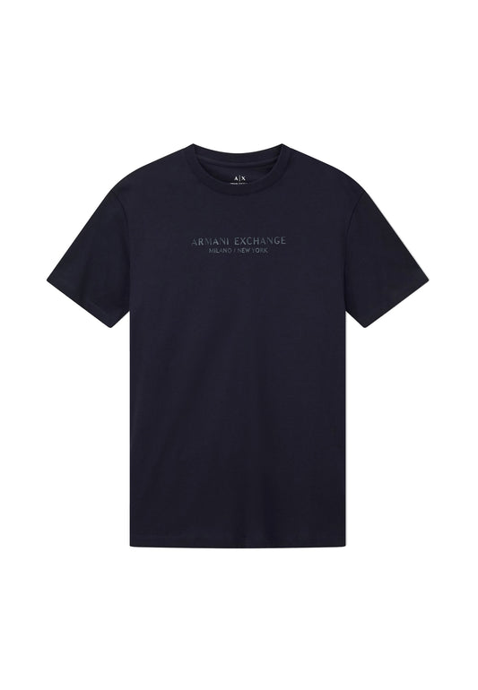 T-shirt girocollo blu navy jersey cotone Armani Exchange A25 XM001280 AF10361 UB101UB101 ARMANI EXCHANGE 