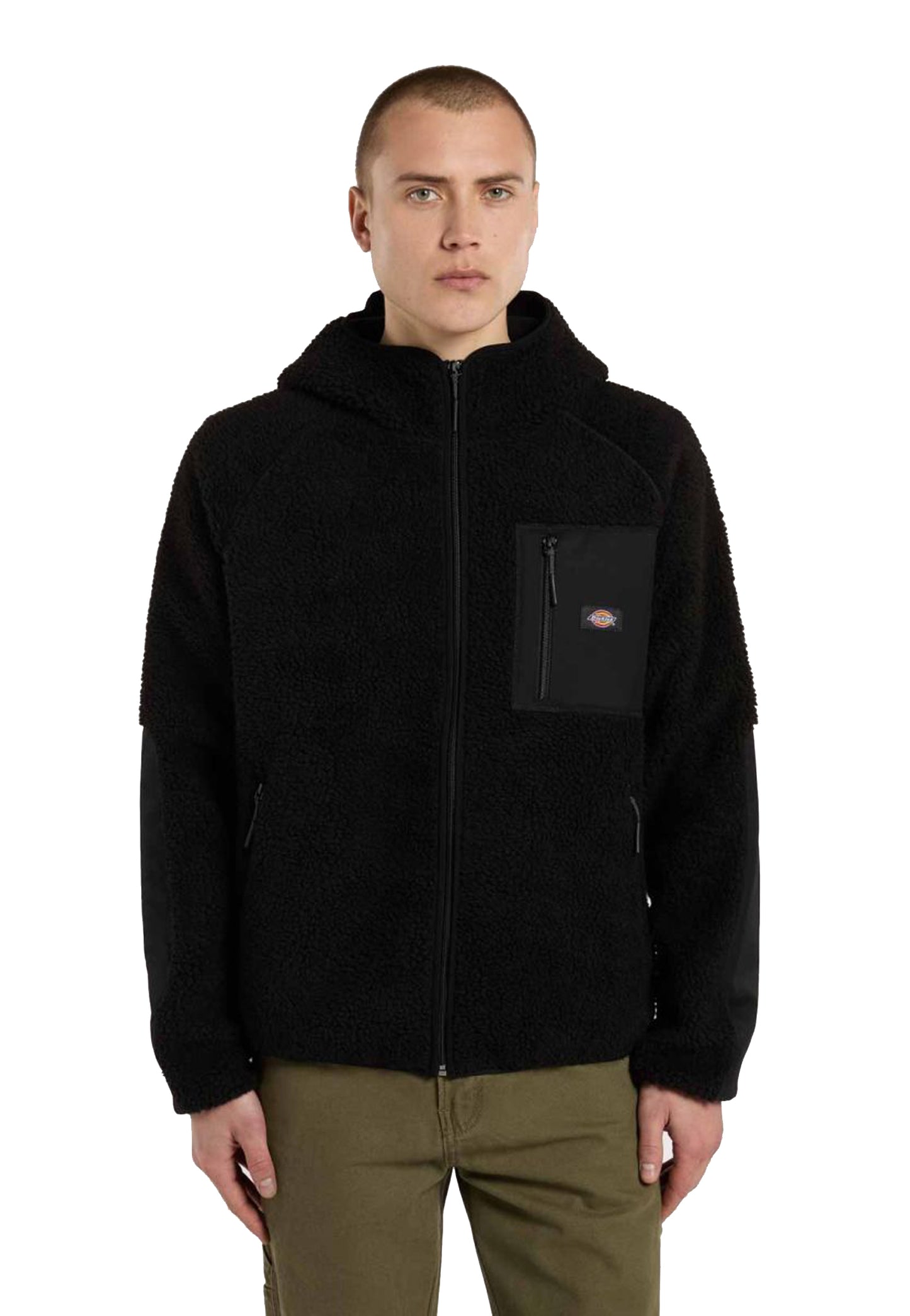 Pile giacca nera pelo lungo con cappuccio Central High Dickies A25 DK0A87NVBLK DKBLKDKBLK DICKIES 