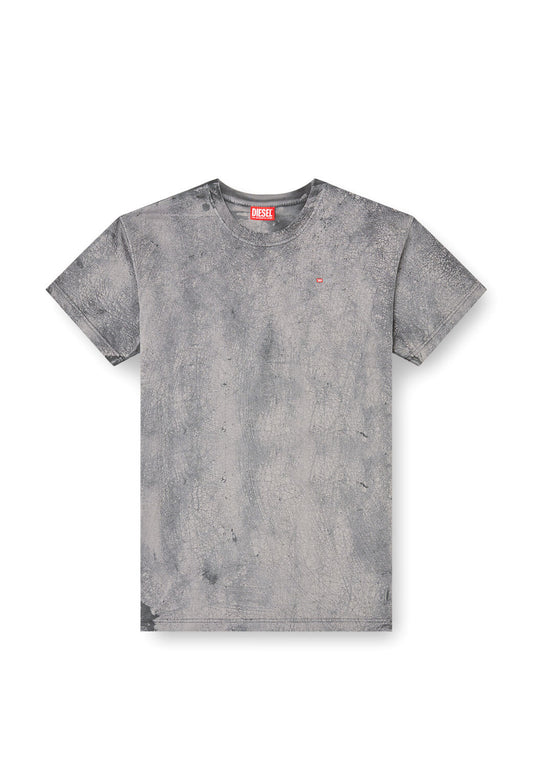 T-shirt girocollo cotone grigia T-Norm-T8 Diesel A25 A18486-0PLBU 3434 DIESEL 